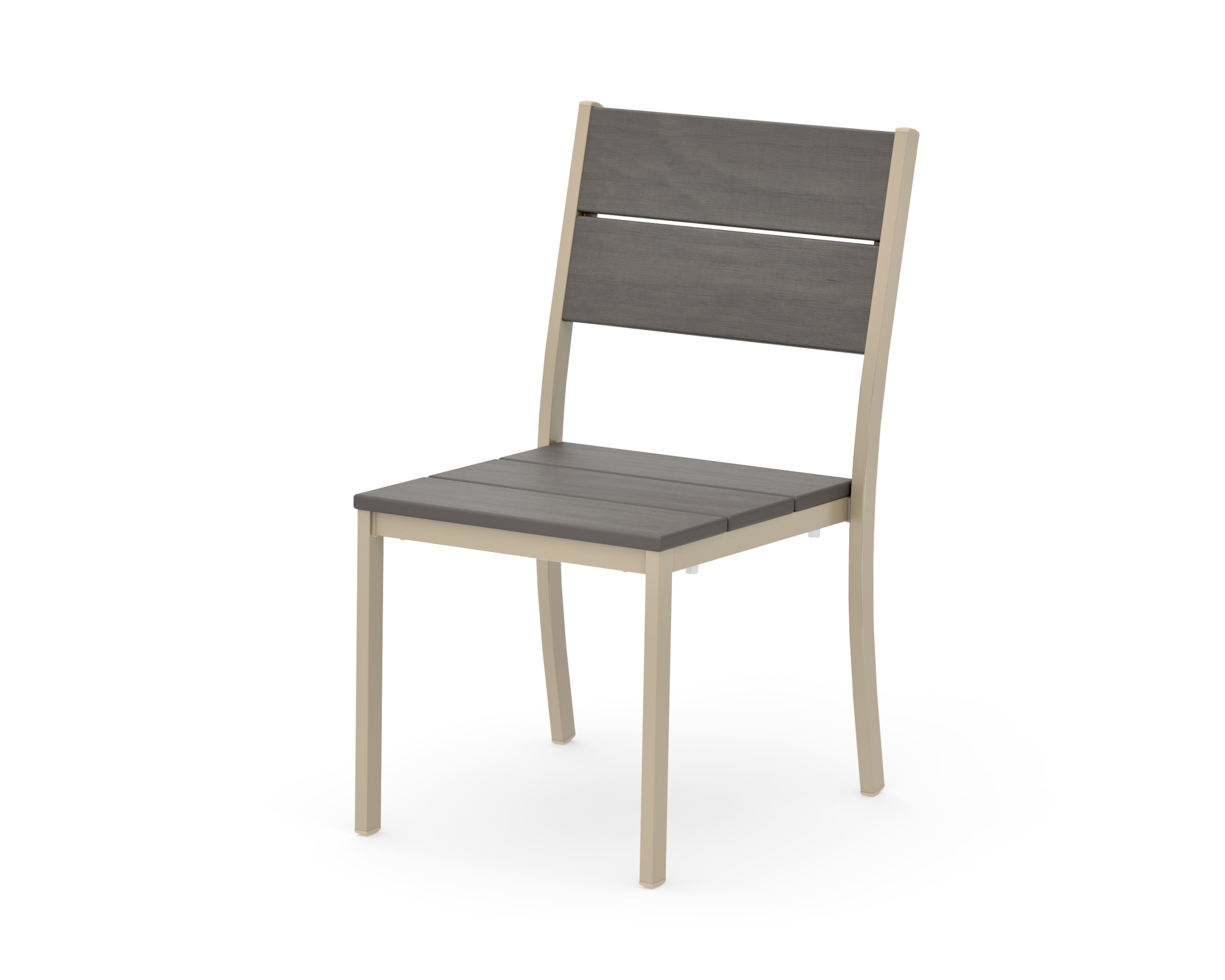 Main Street Stacking Dining Side Chair in Sand / Driftwood