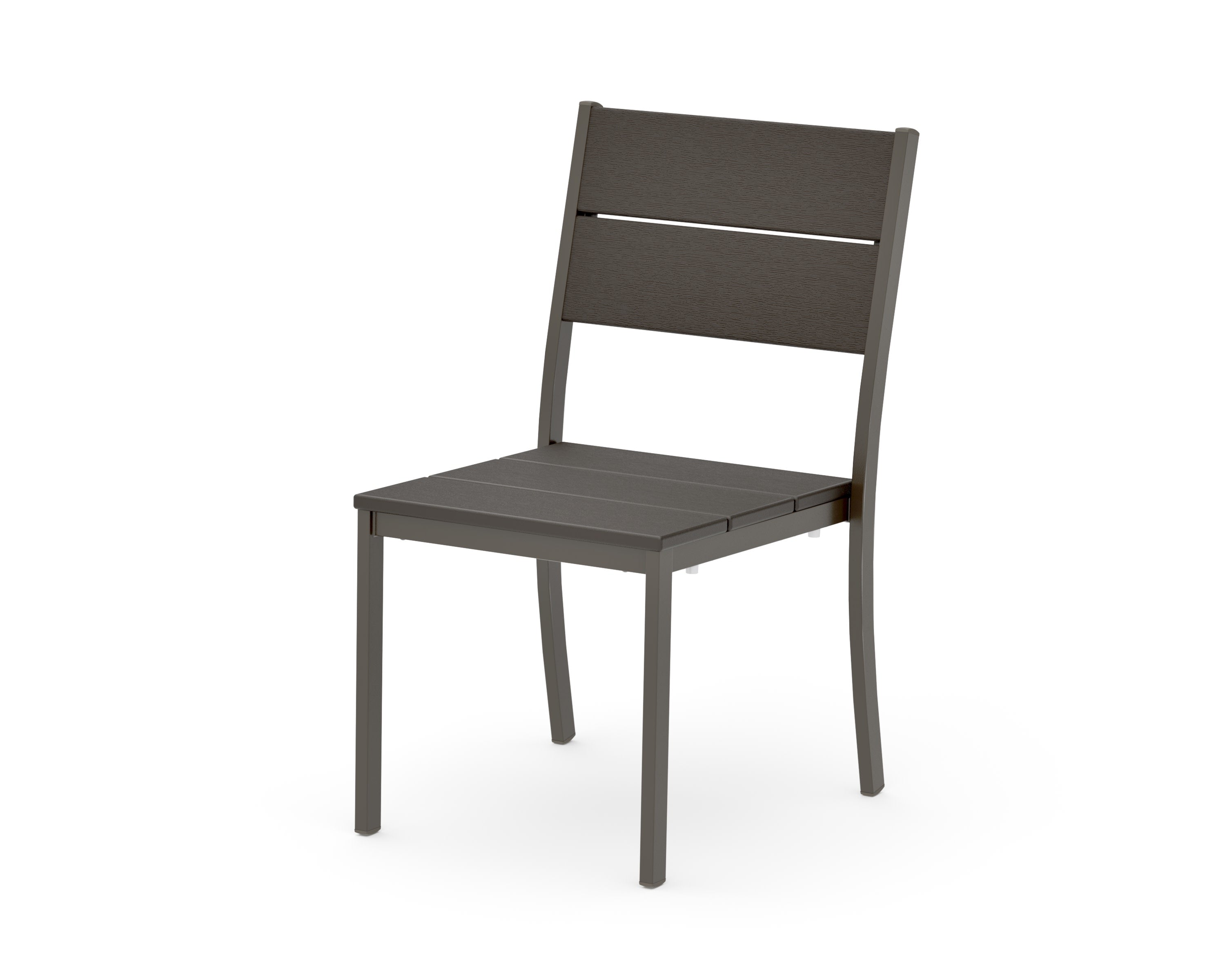 Main Street Stacking Dining Side Chair in Bronze / Vintage Coffee