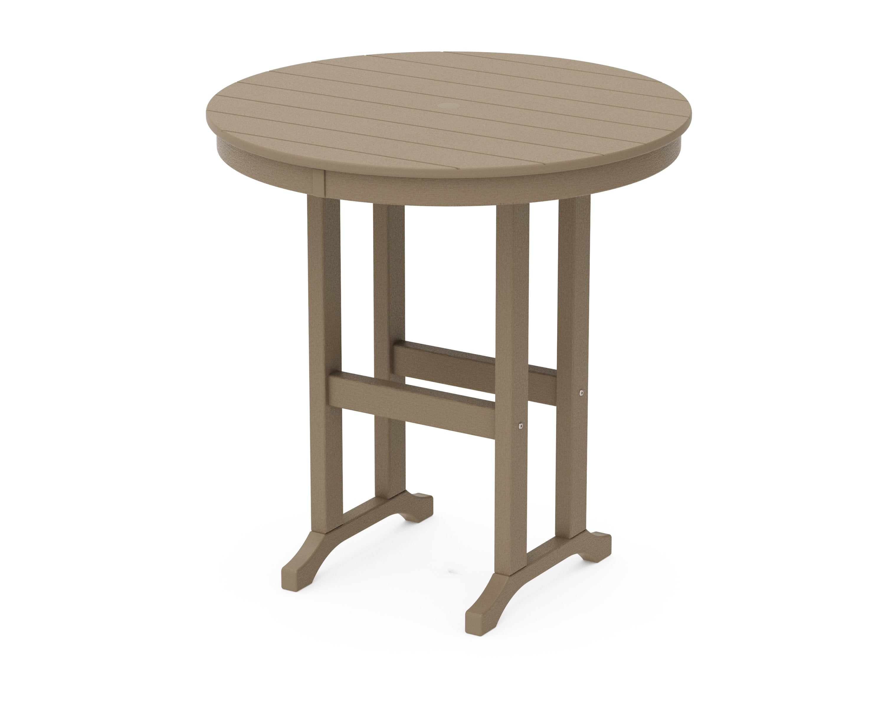 36" Round Farmhouse Counter Table in Vintage Sahara