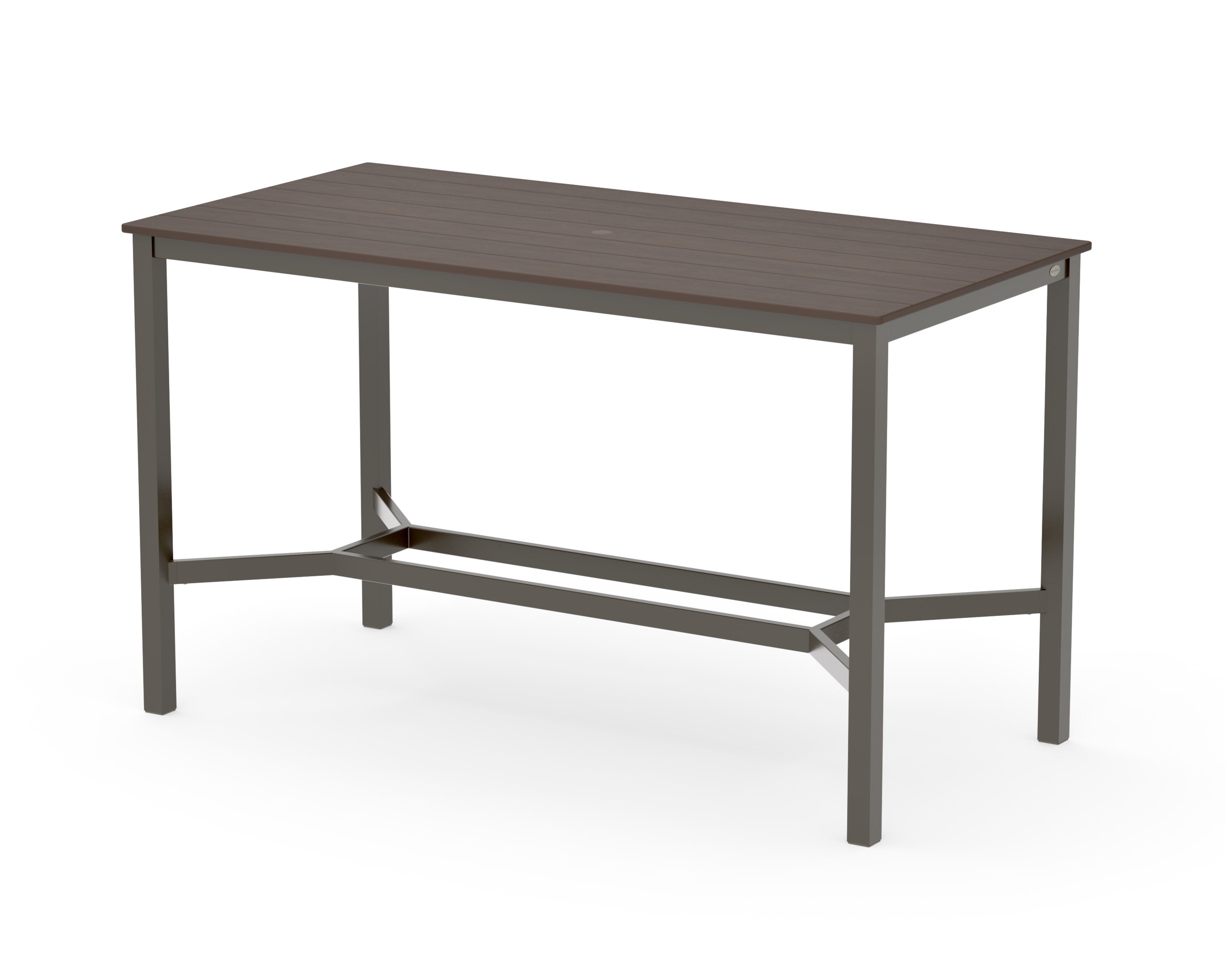 Main Street 36 x 72 Bar Table in Bronze / Kona