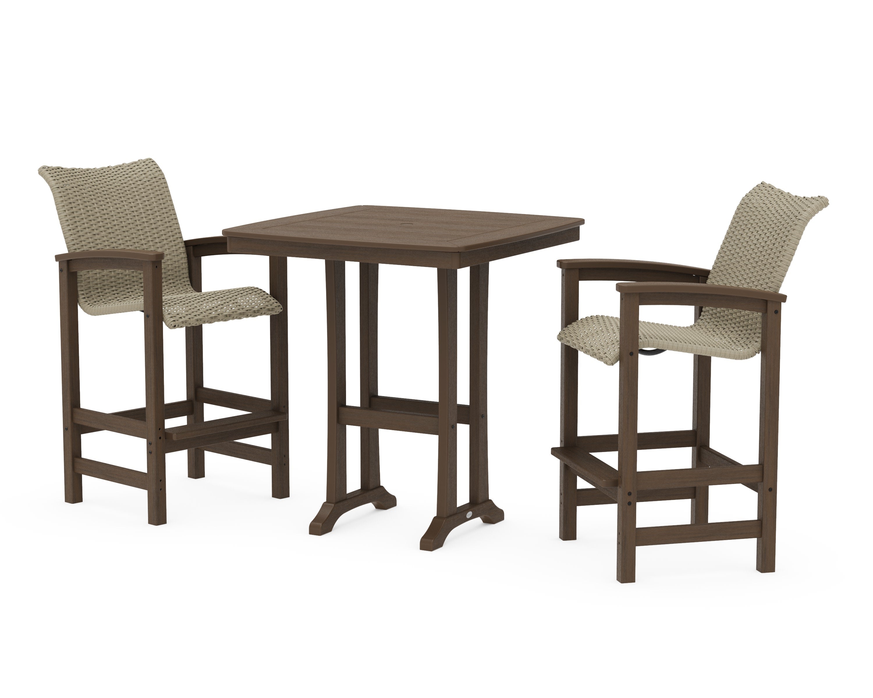 Coastal Woven 3-Piece Bar Set in Kona / Dune Grass