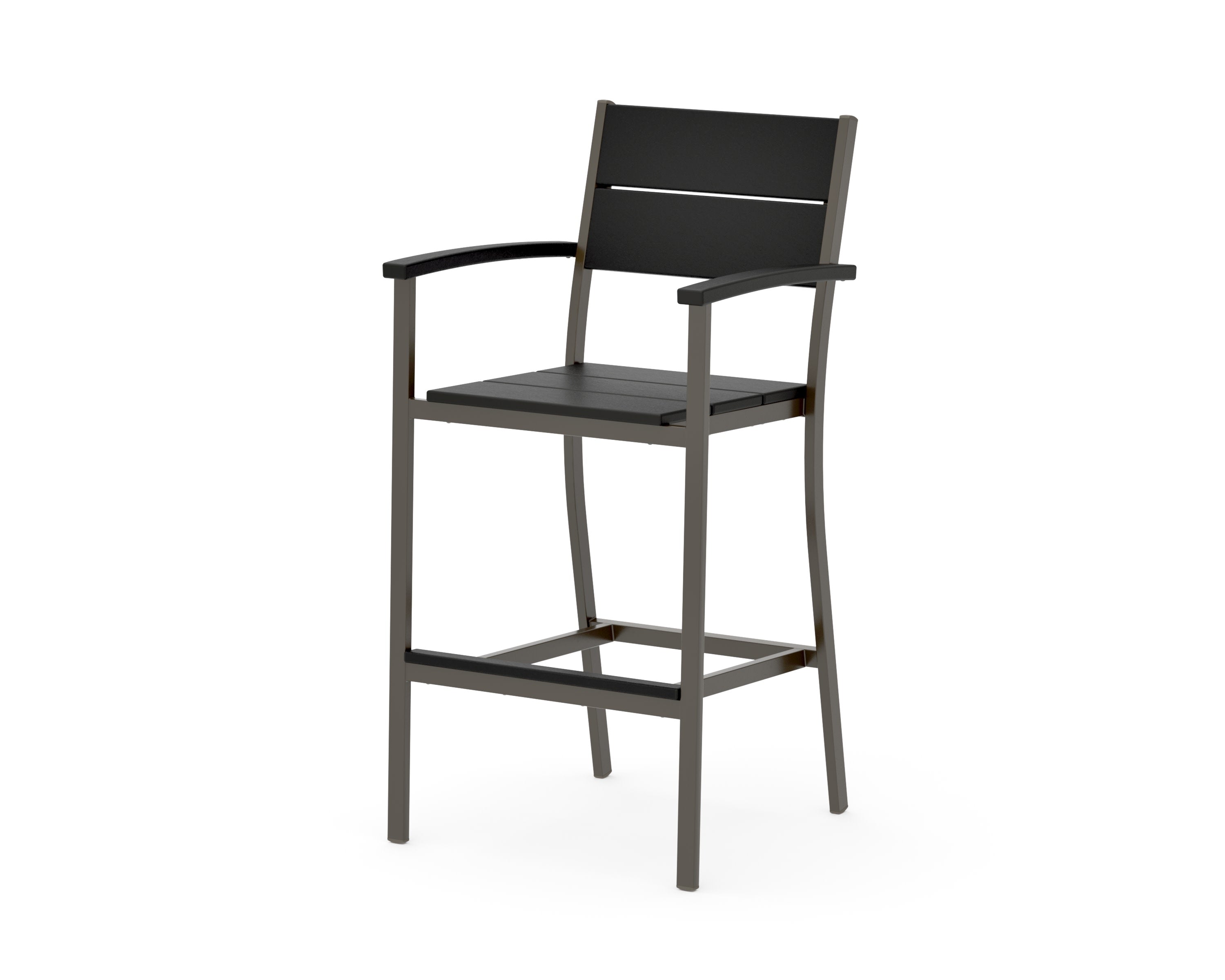 Main Street Bar Arm Chair in Bronze / Black