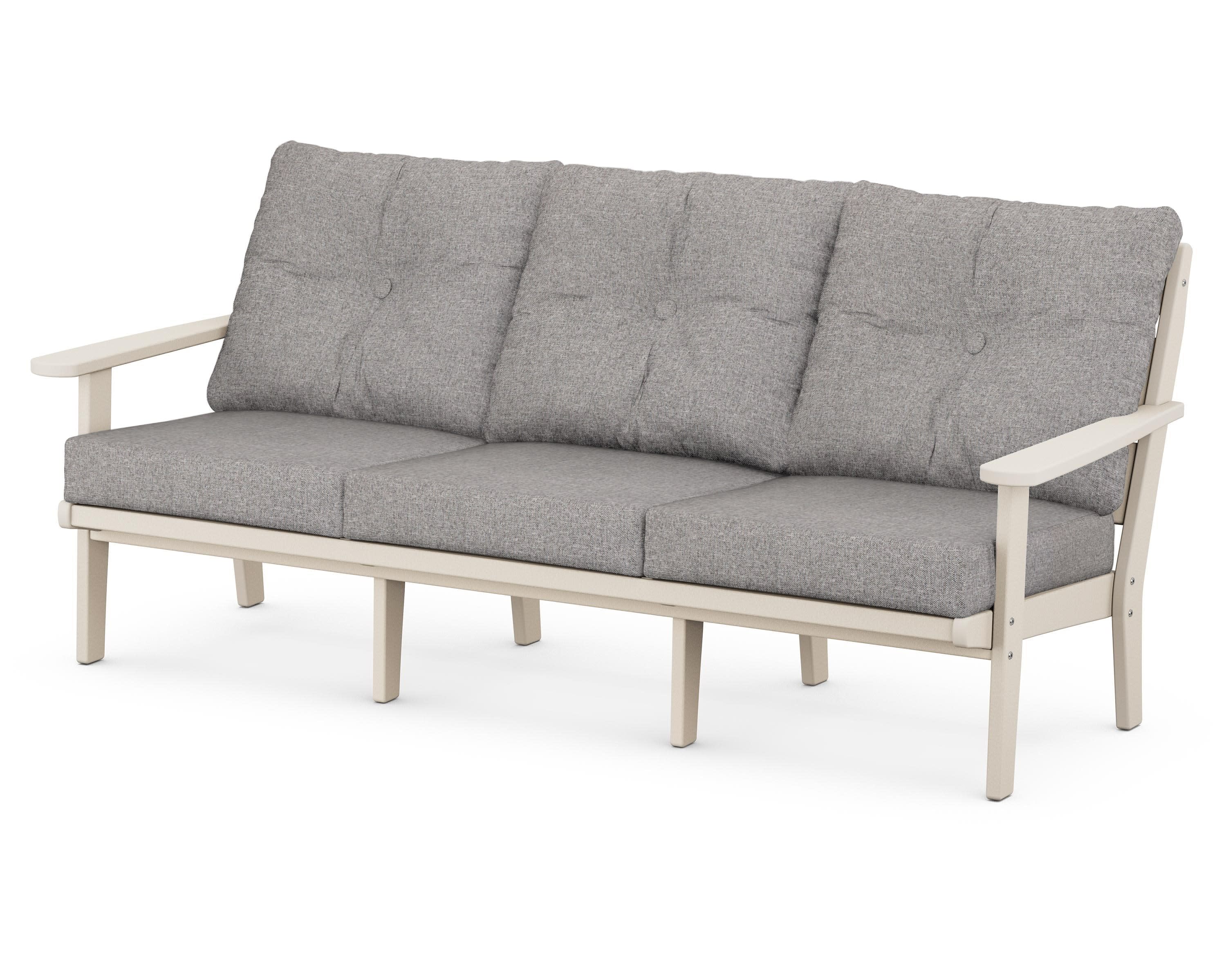 Lakeside Deep Seating Sofa in Sand / Grey Mist
