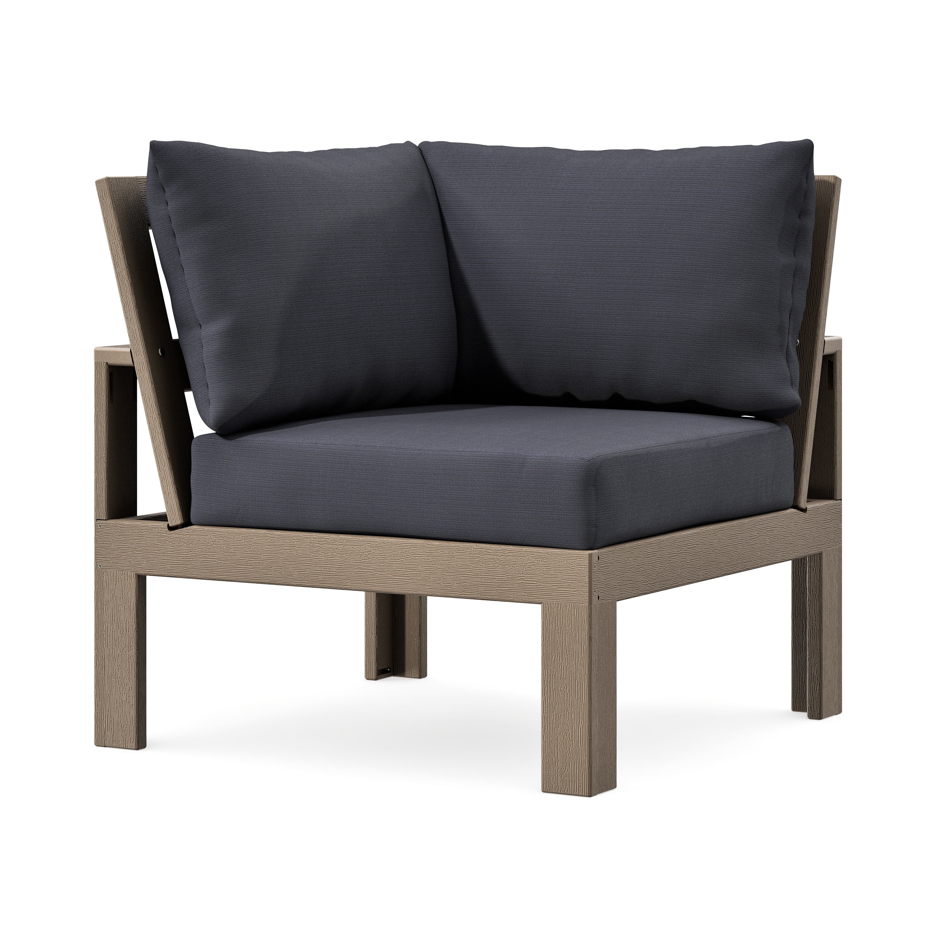 Modular Corner Chair in Vintage Sahara / Midnight Linen