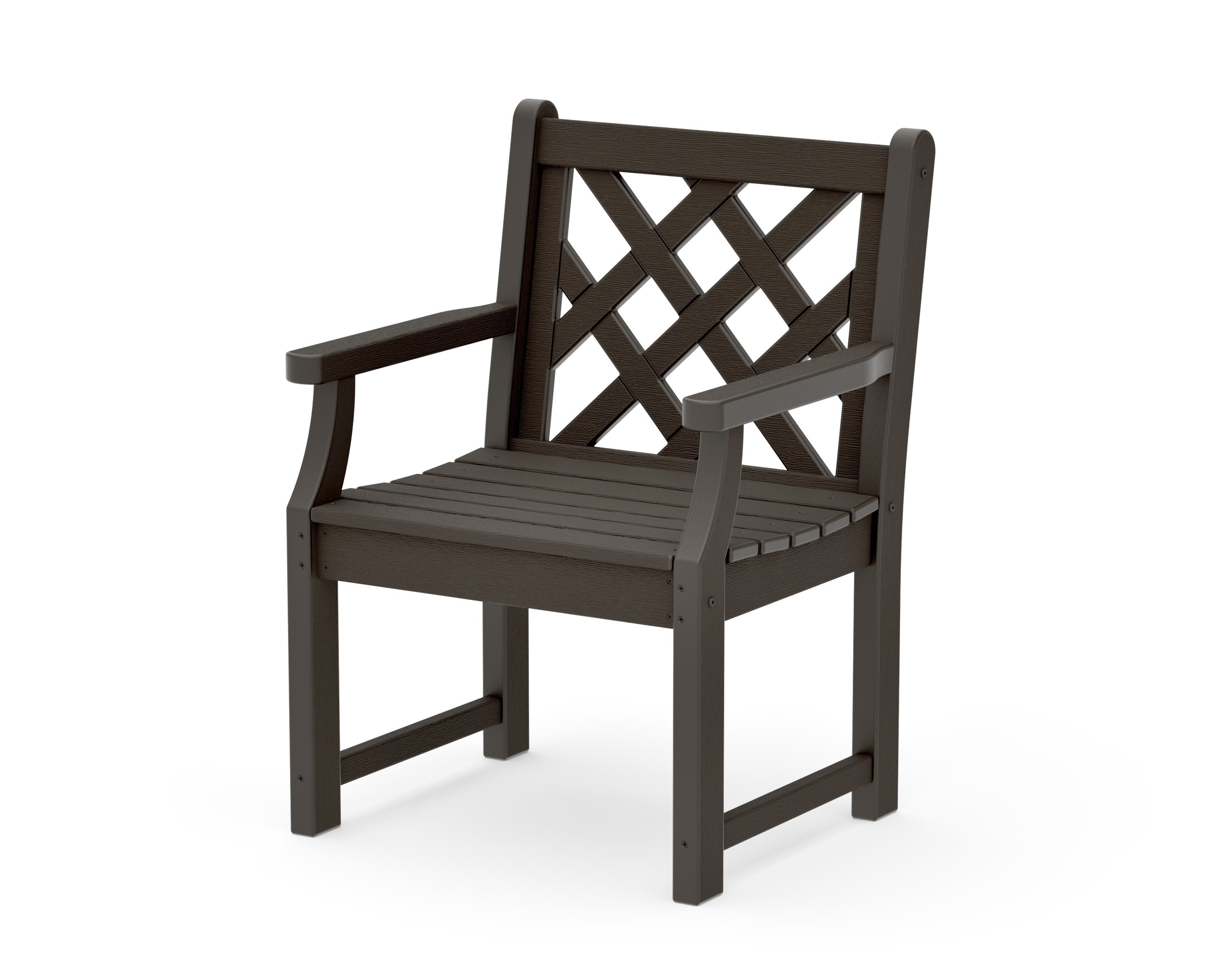 Wovendale Garden Arm Chair in Vintage Coffee