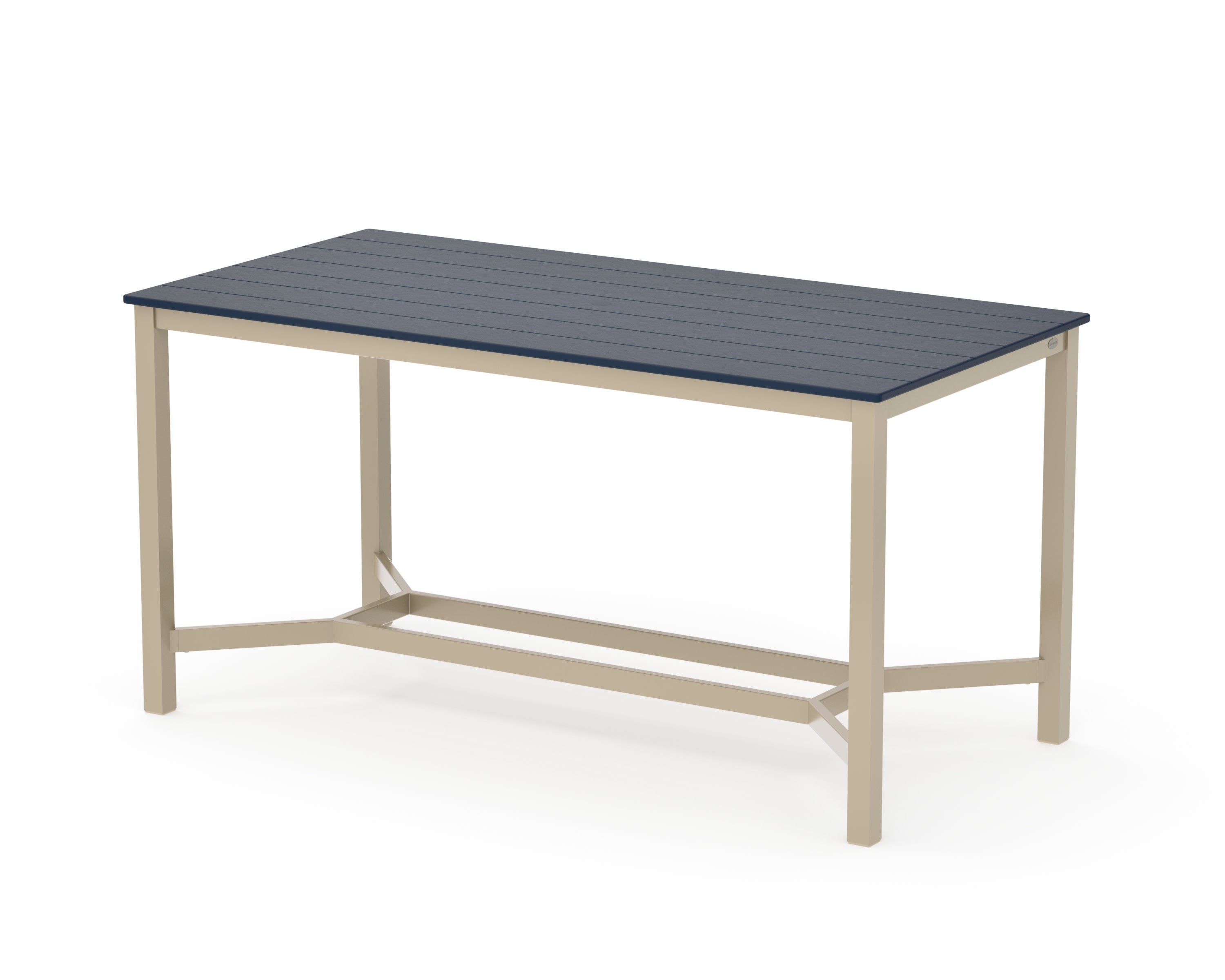 Main Street 36 x 72 Counter Table in Sand / Navy