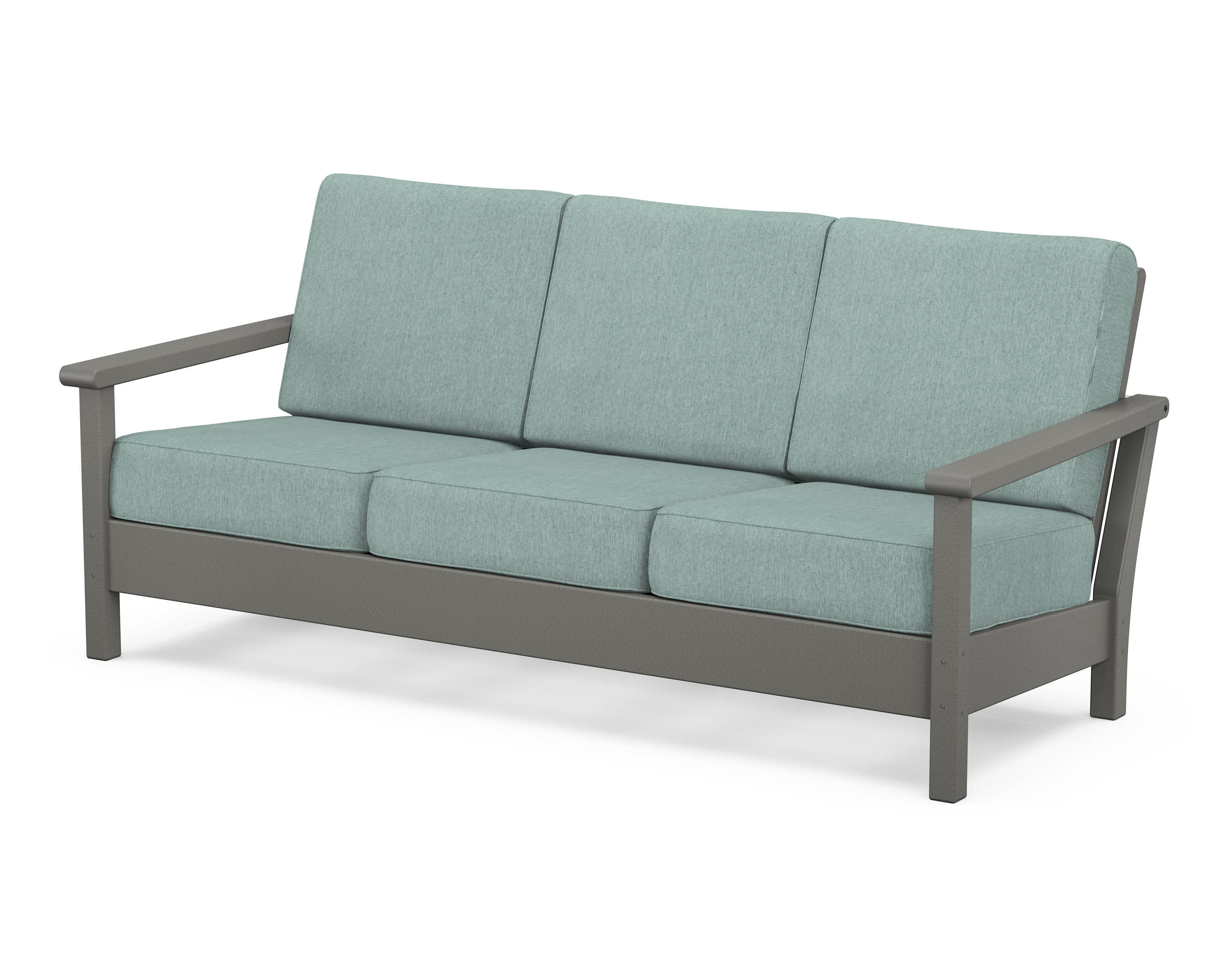 Harbour Deep Seating Sofa in Slate Grey / Glacier Spa