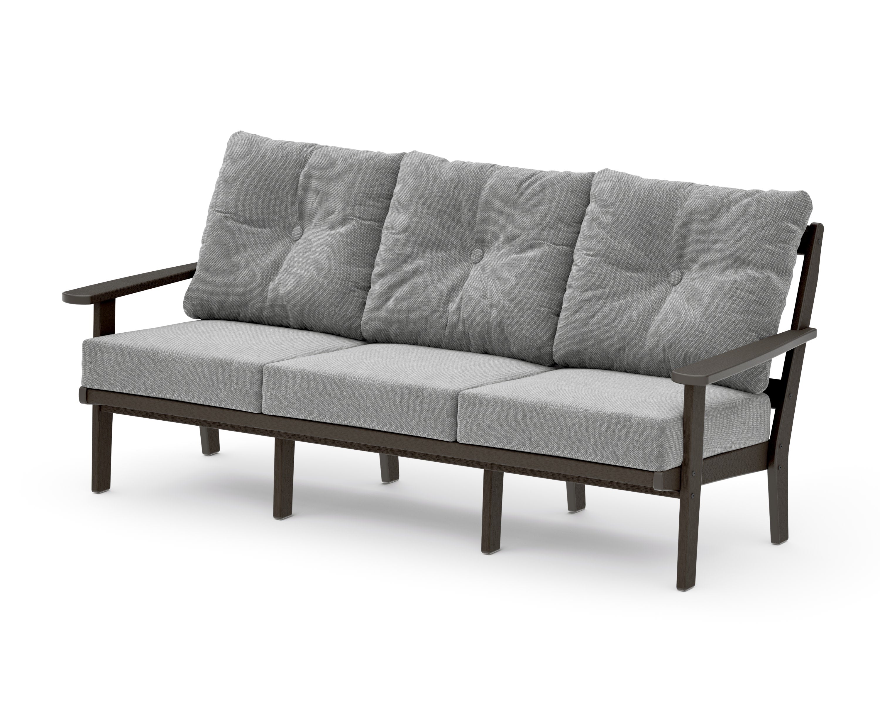 Mission Deep Seating Sofa in Vintage Coffee / Grey Mist