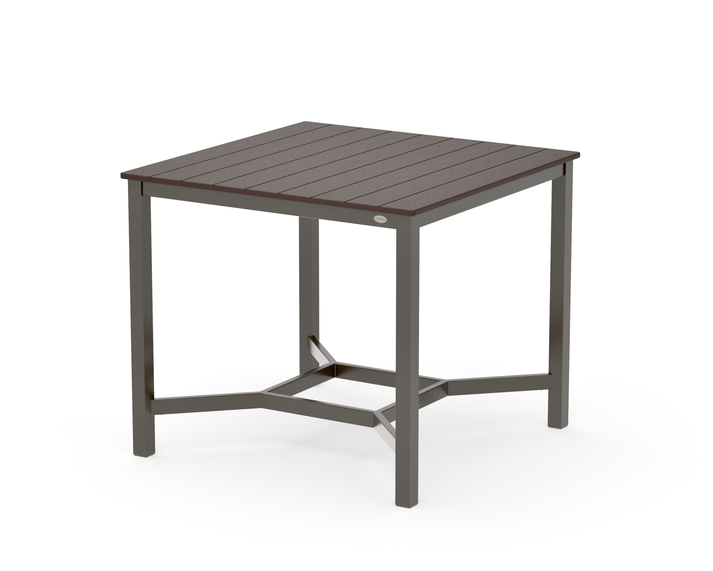 Main Street 42 x 42 Counter Table in Bronze / Mahogany