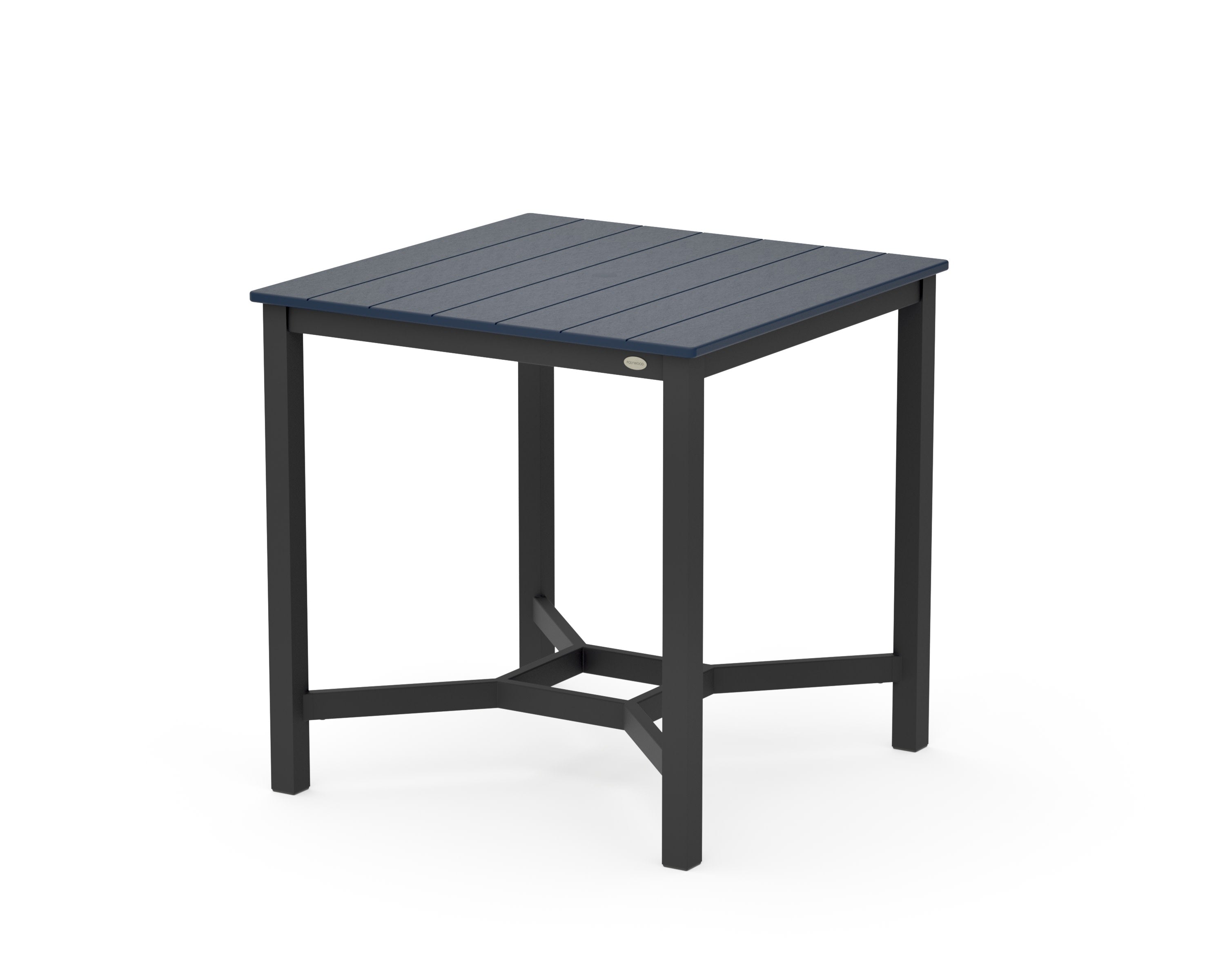 Main Street 36 x 36 Counter Table in Black / Navy