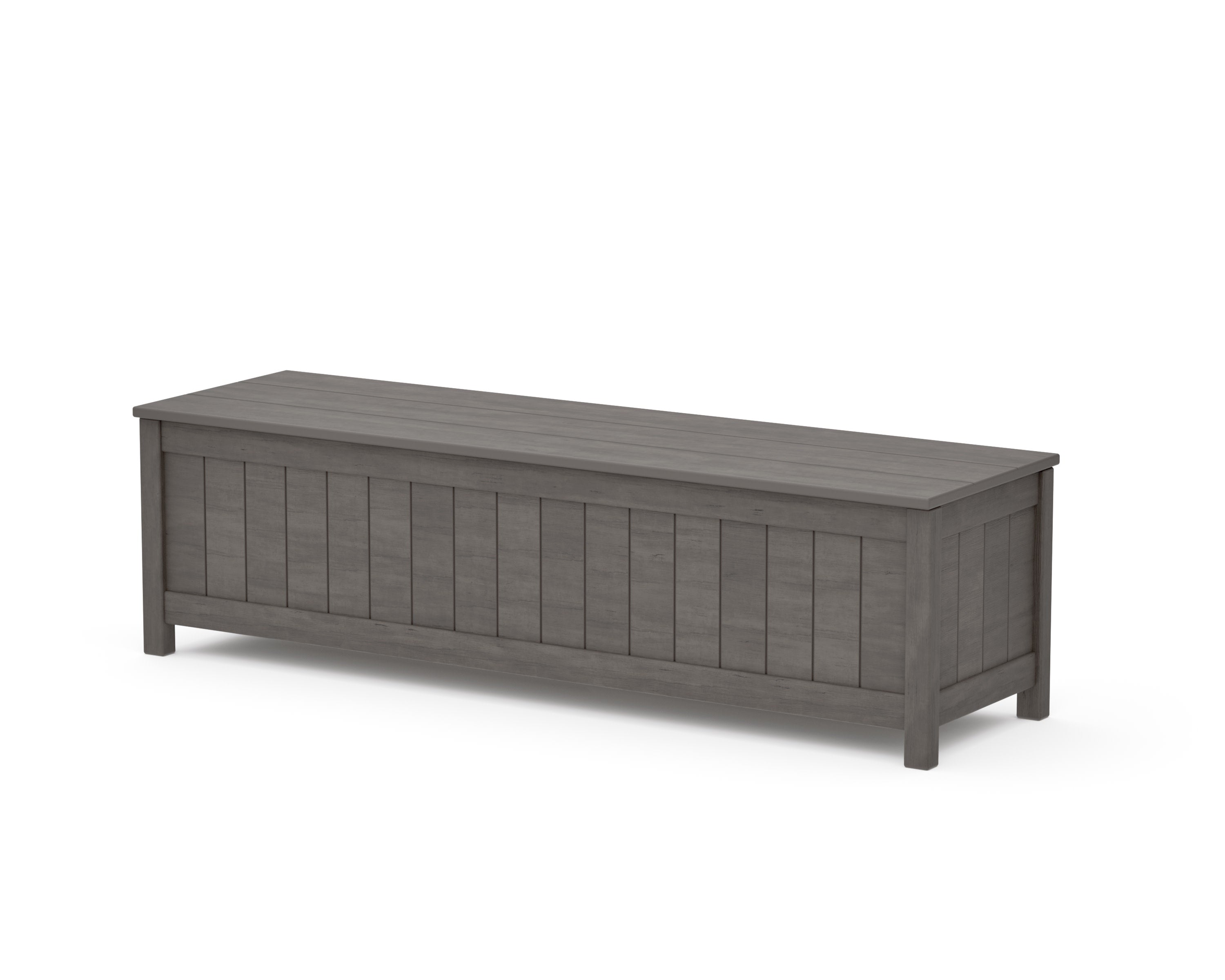 Vineyard 60" Storage Bench in Driftwood