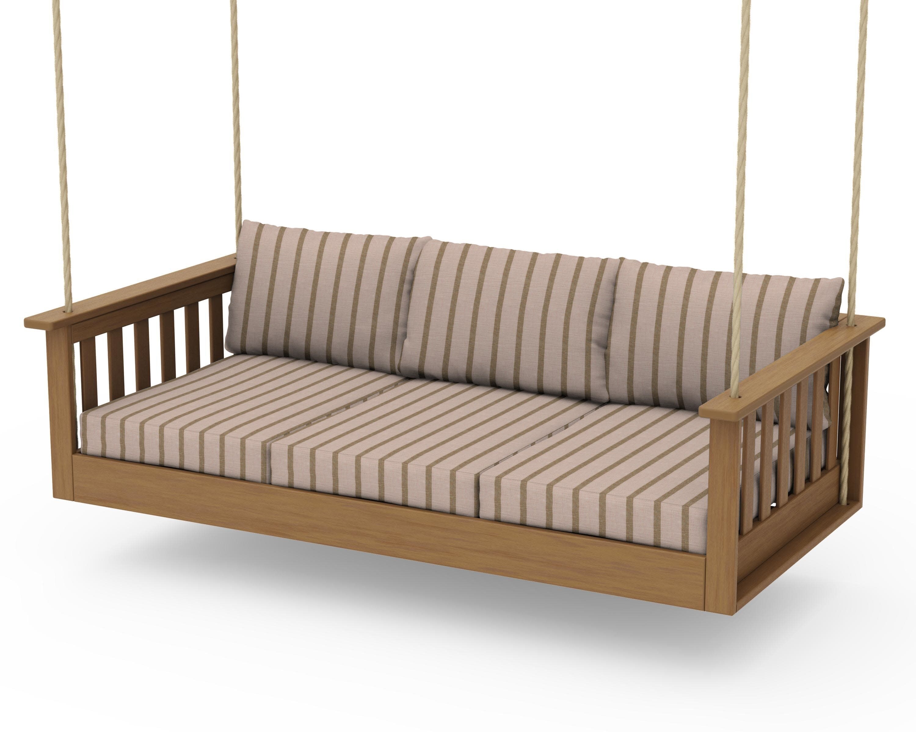 Vineyard Daybed Swing in Natural / Unwind Cameo