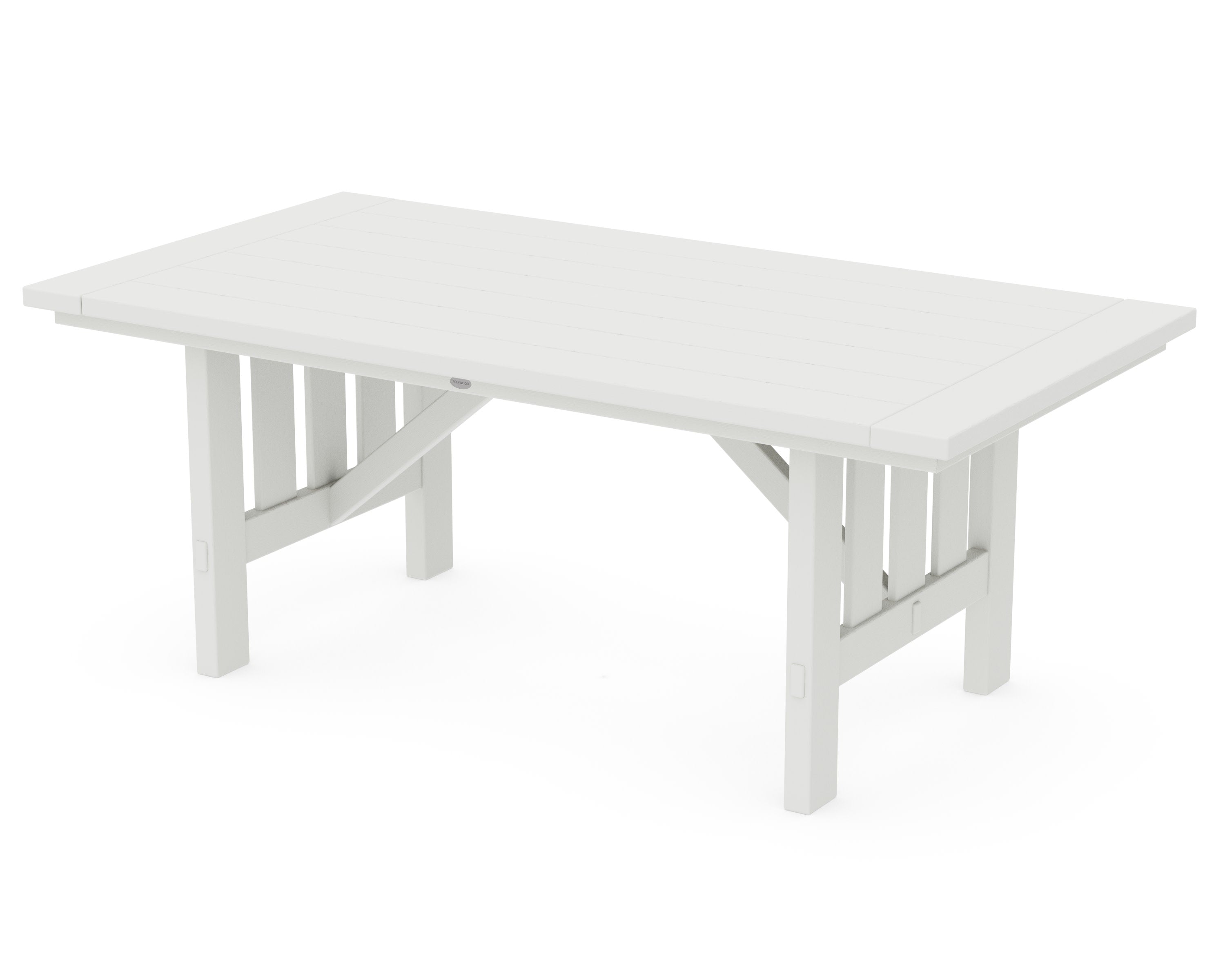 Mission 39" x 75" Dining Table in Vintage White