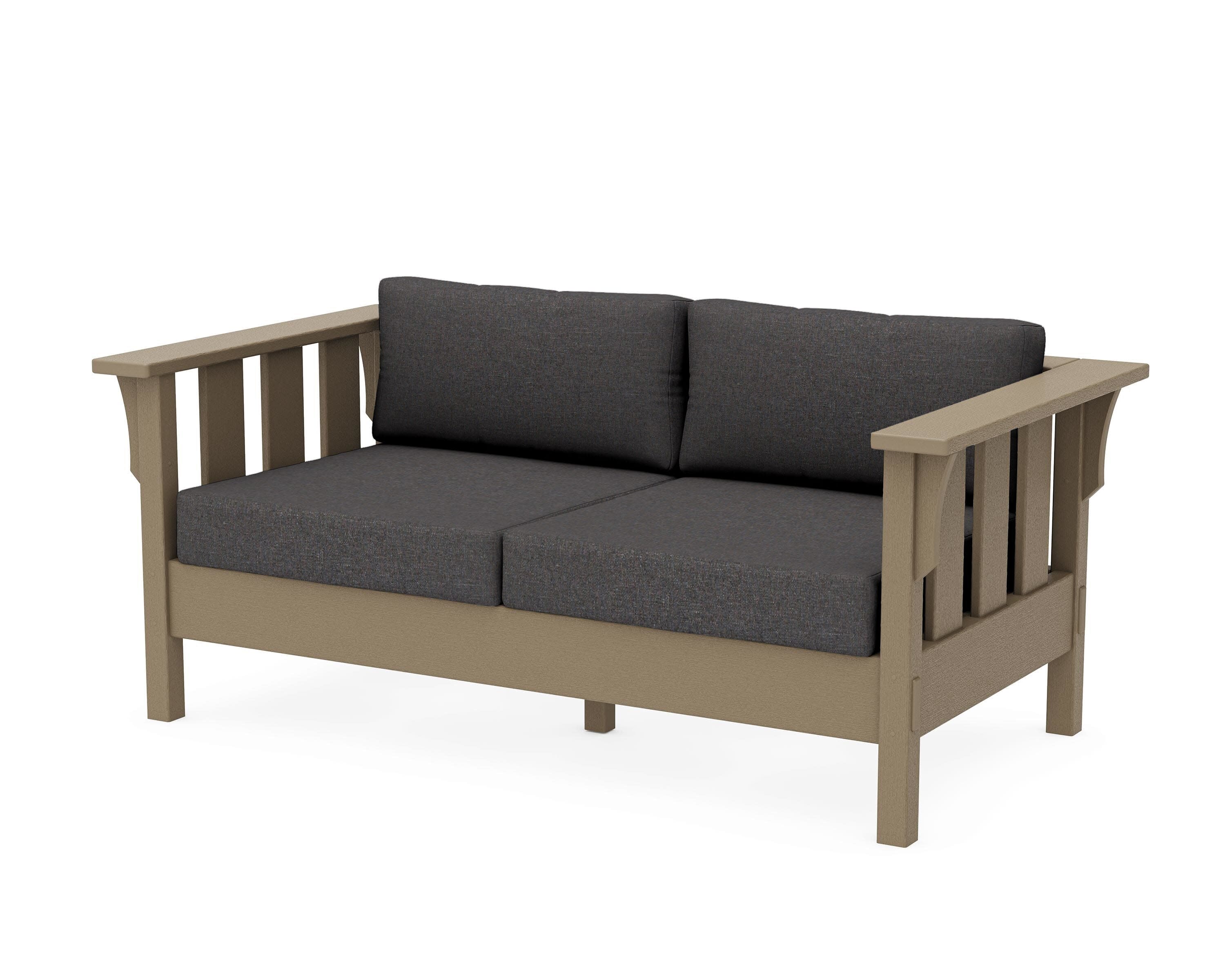 Acadia Deep Seating Loveseat in Vintage Sahara / Ash Charcoal