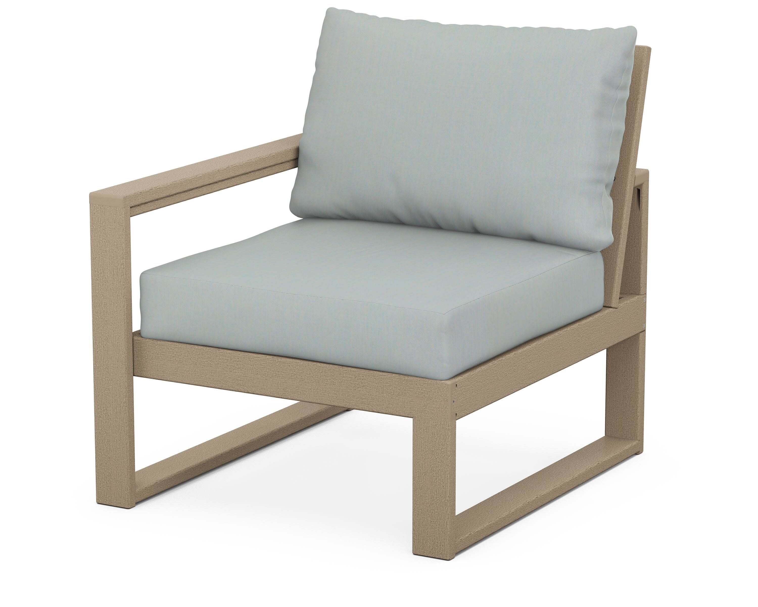 EDGE Modular Left Arm Chair in Vintage Sahara / Spa
