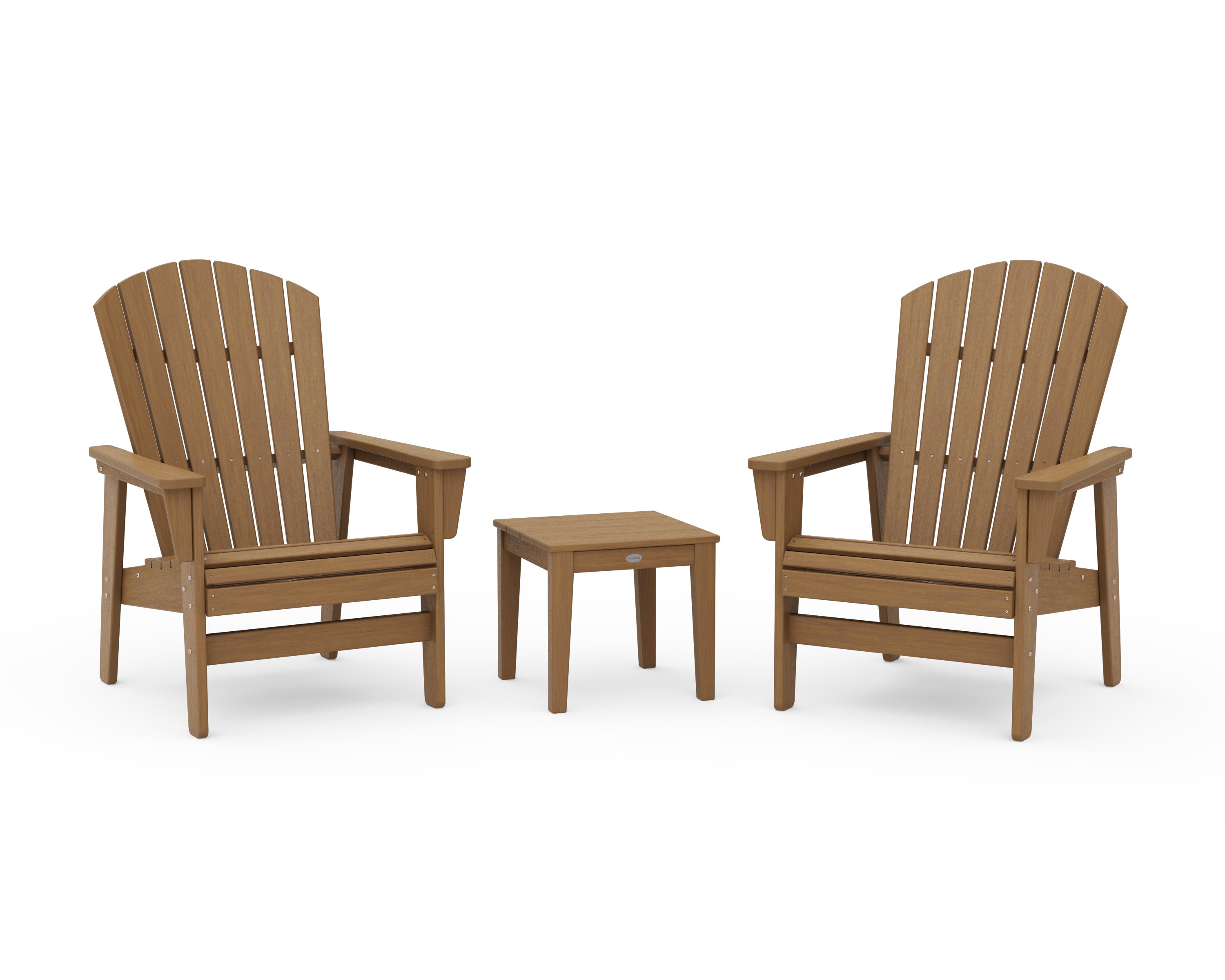3-Piece Nautical Grand Upright Adirondack Set in Natural