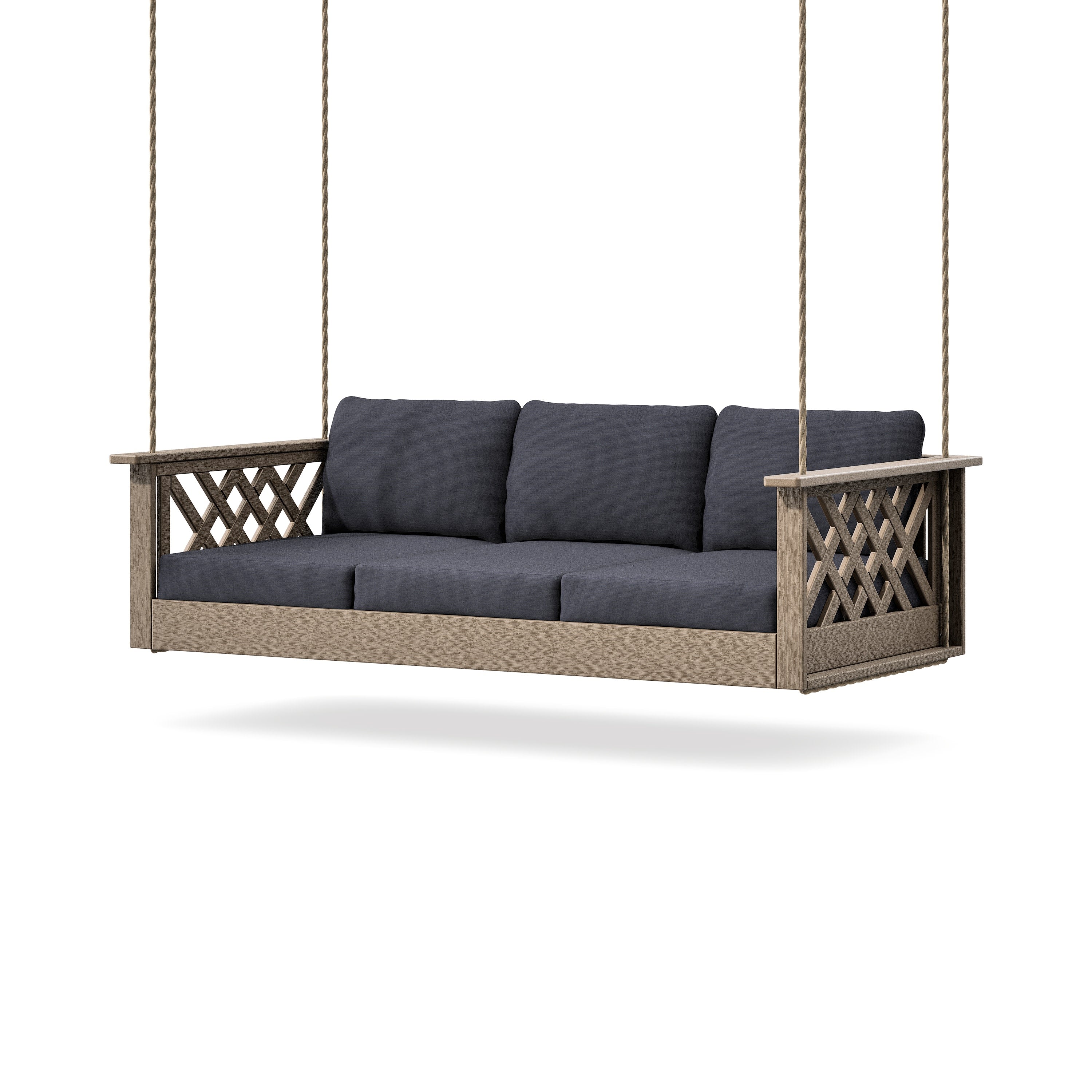Wovendale Daybed Swing in Vintage Sahara / Midnight Linen