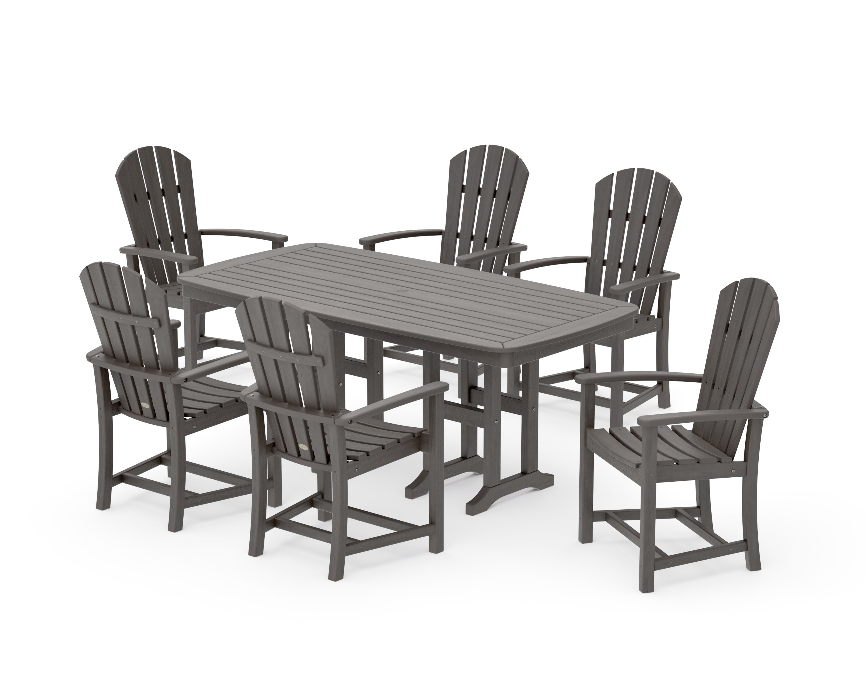 Palm Coast 7-Piece Dining Set in Driftwood