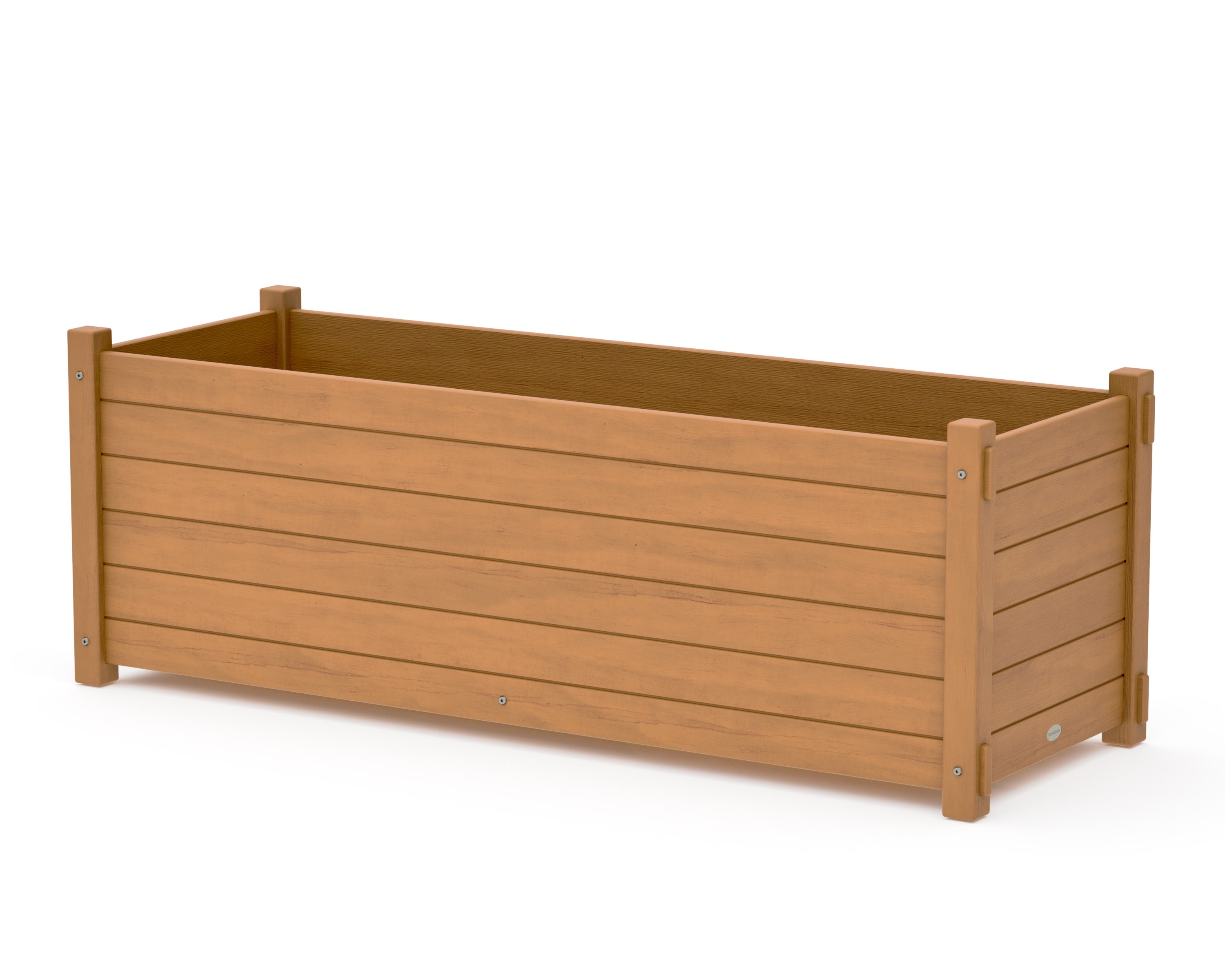 Nautical Large Rectangle Triple Planter Box in Natural
