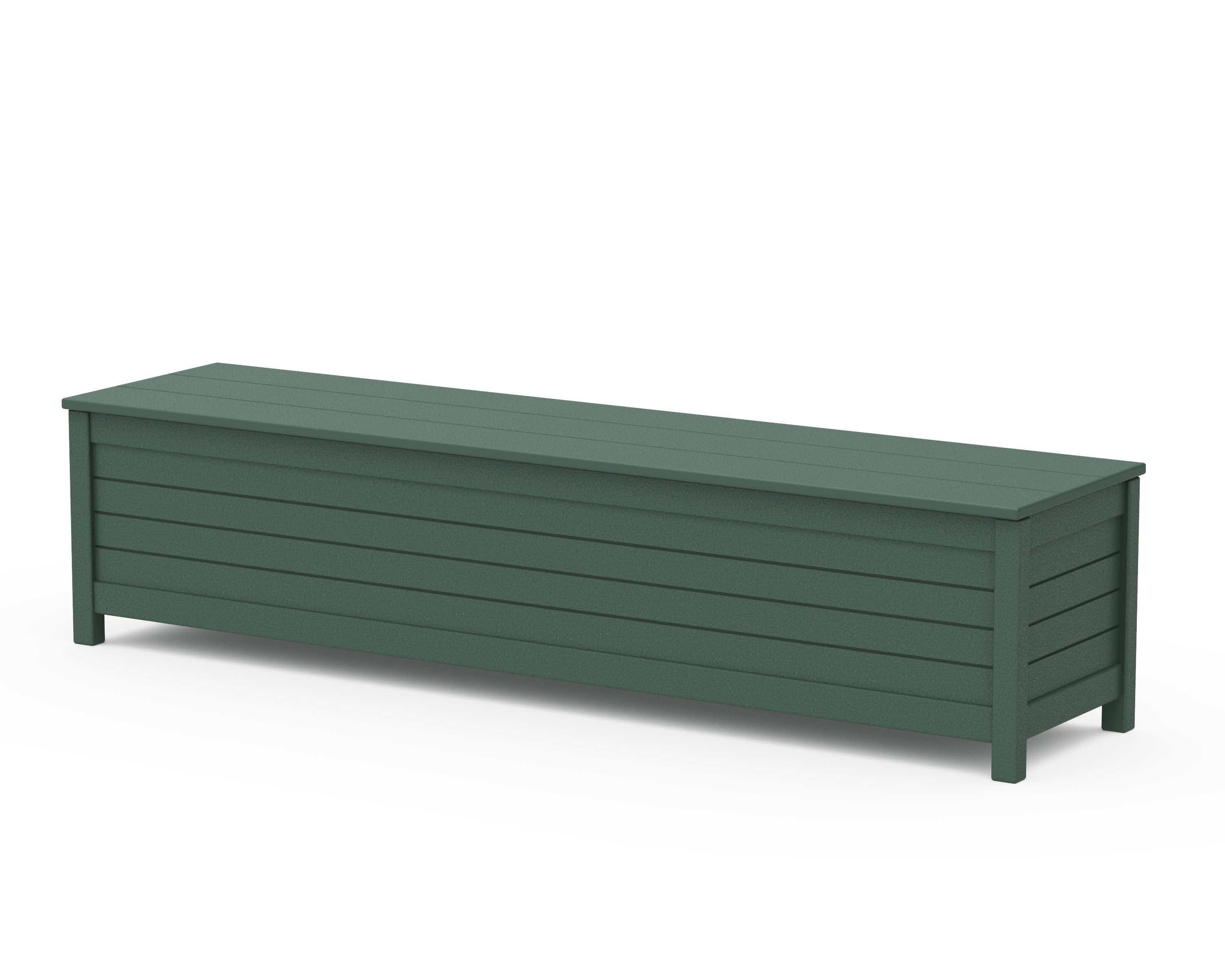 Nautical 72" Storage Bench in Green