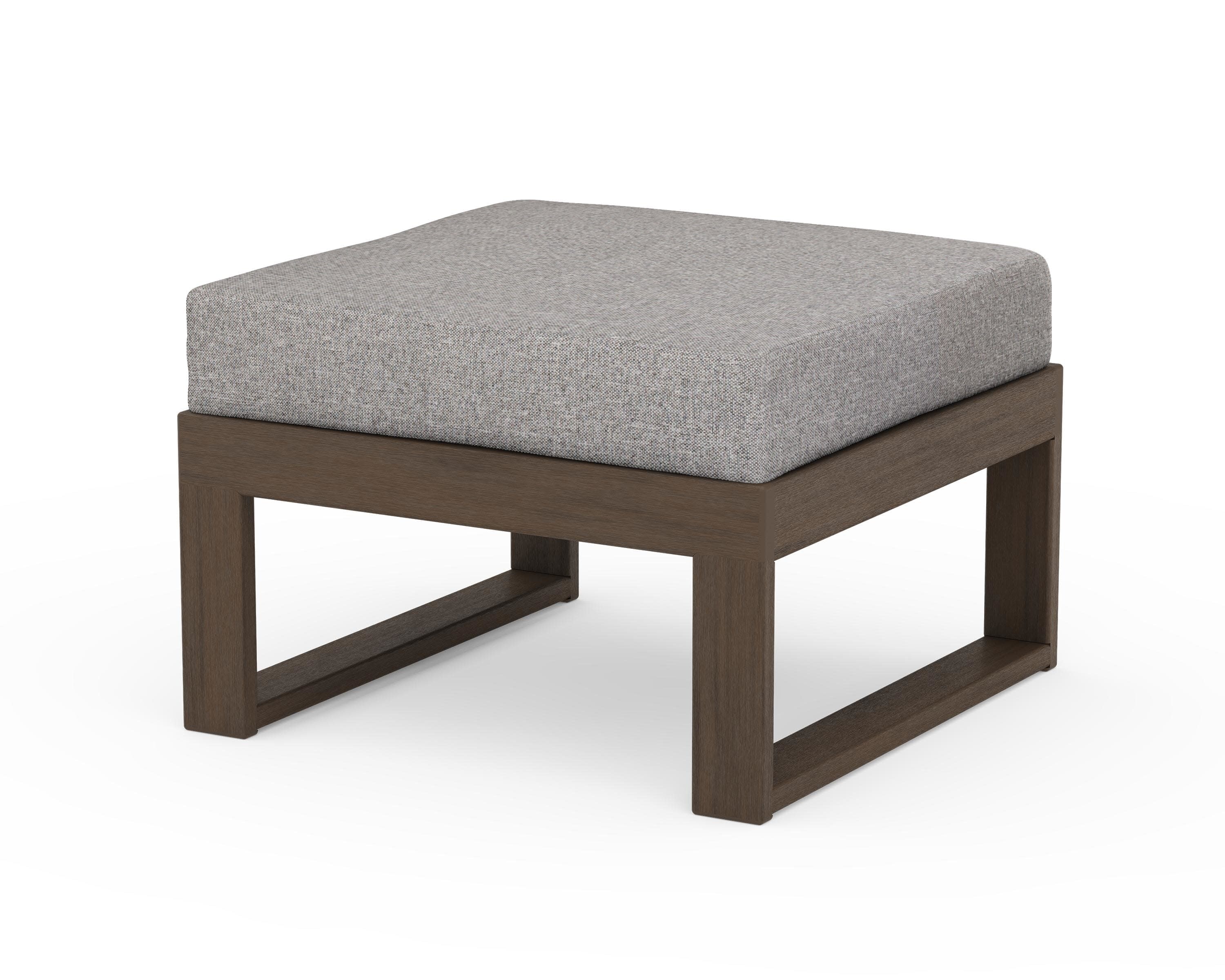 Modular Ottoman - Modern in Kona / Grey Mist