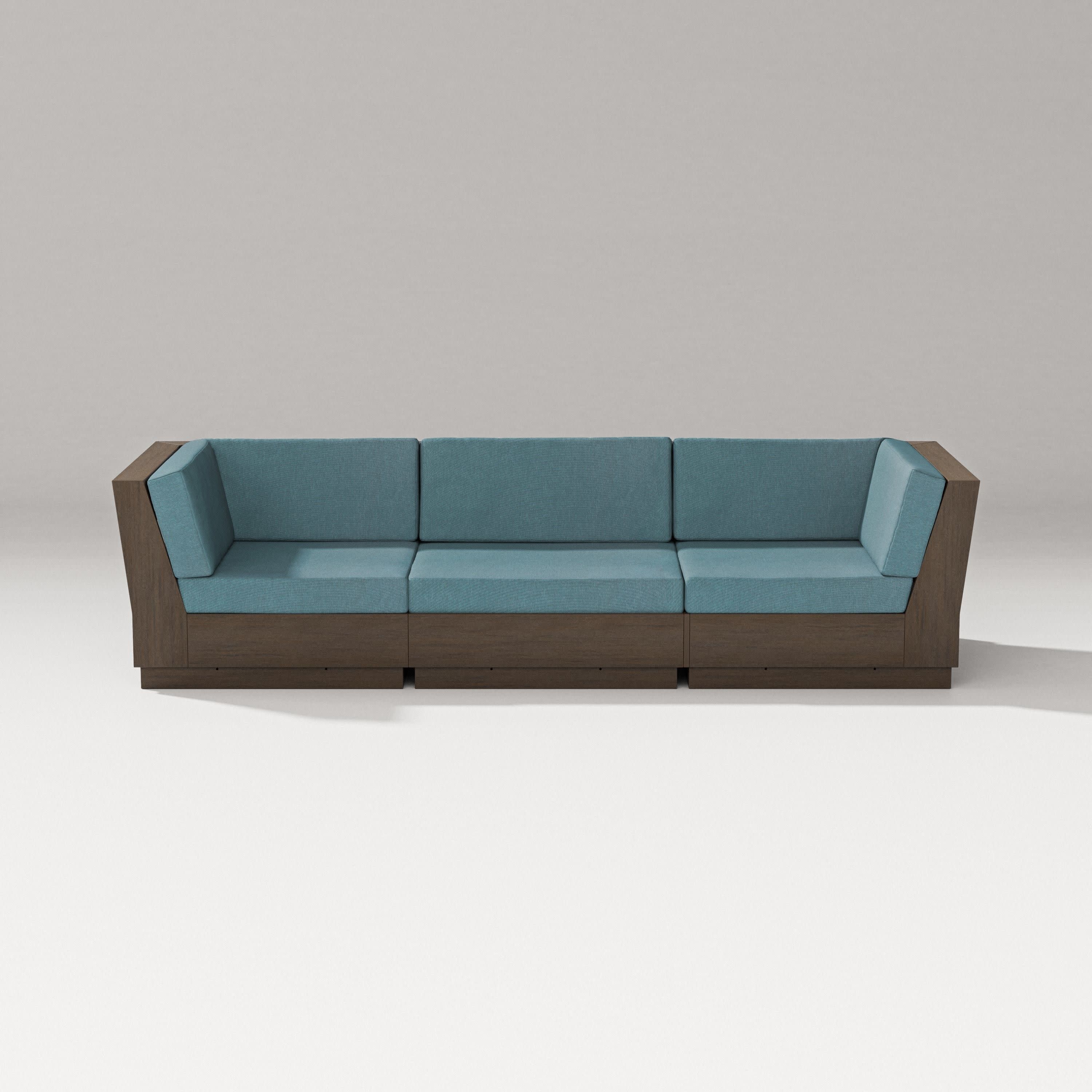 Elevate Sofa Sectional in Kona / Ocean Teal