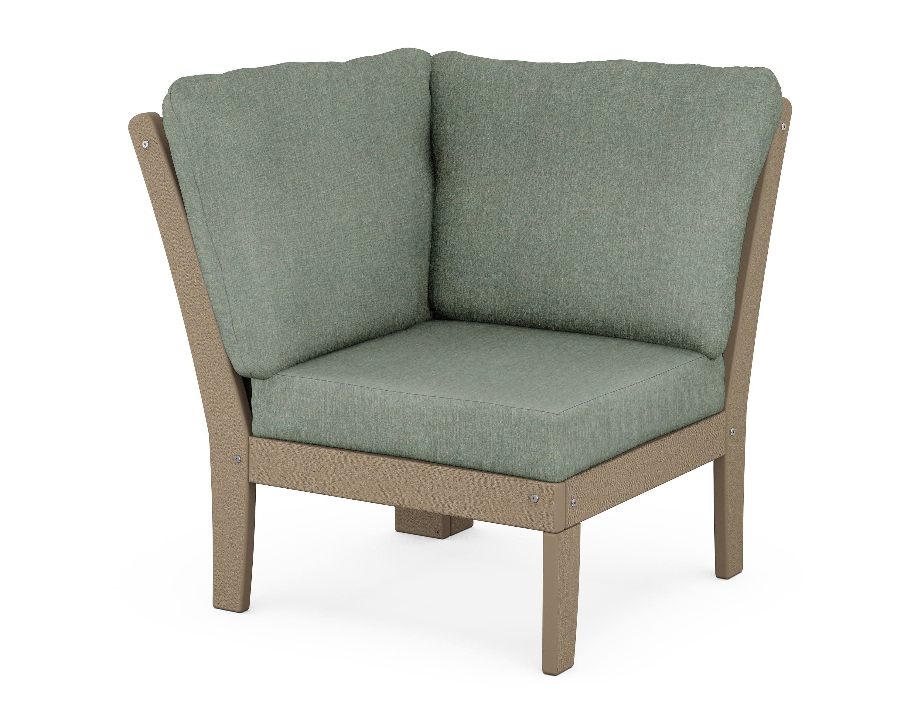 Braxton Modular Corner Chair in Vintage Sahara / Cast Sage