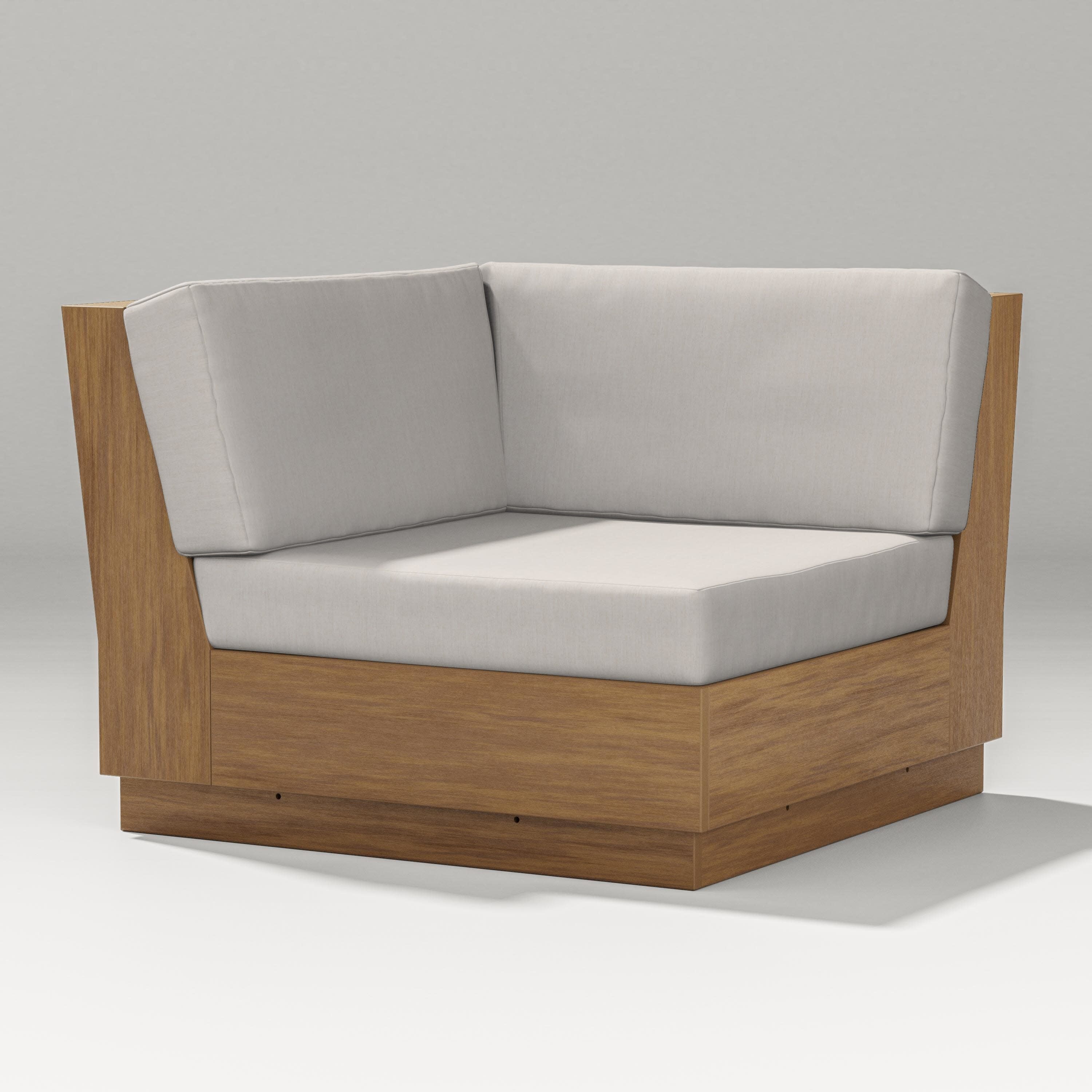 Elevate Modular Corner Chair in Natural / Cast Ash