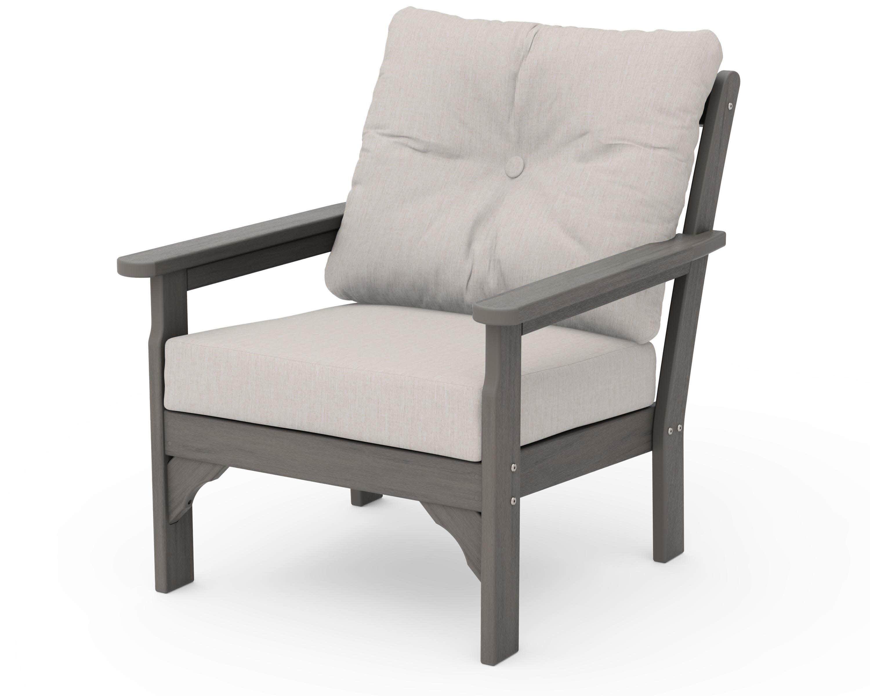 Vineyard Deep Seating Chair in Driftwood / Cast Ash