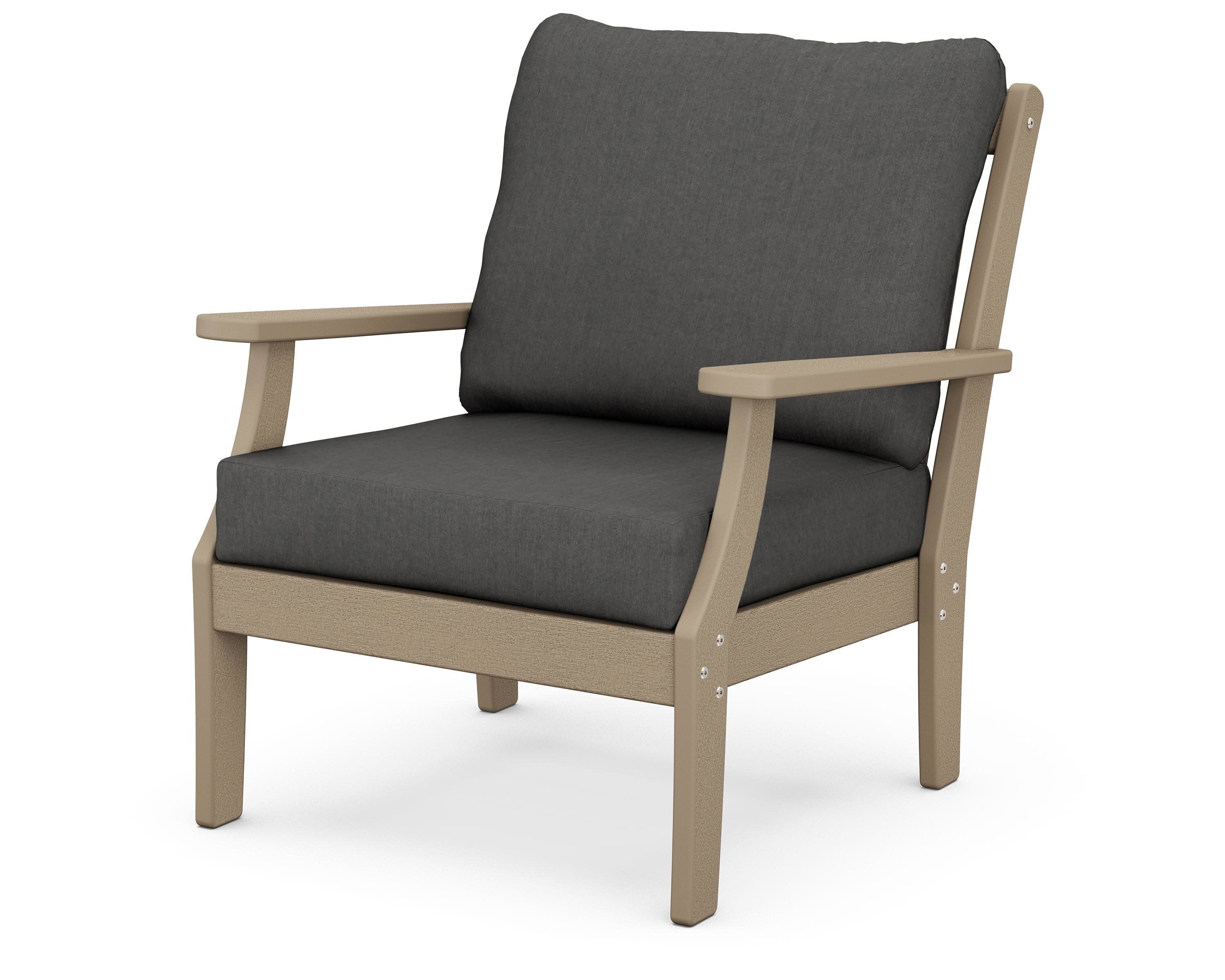 Braxton Deep Seating Chair in Vintage Sahara / Spectrum Carbon