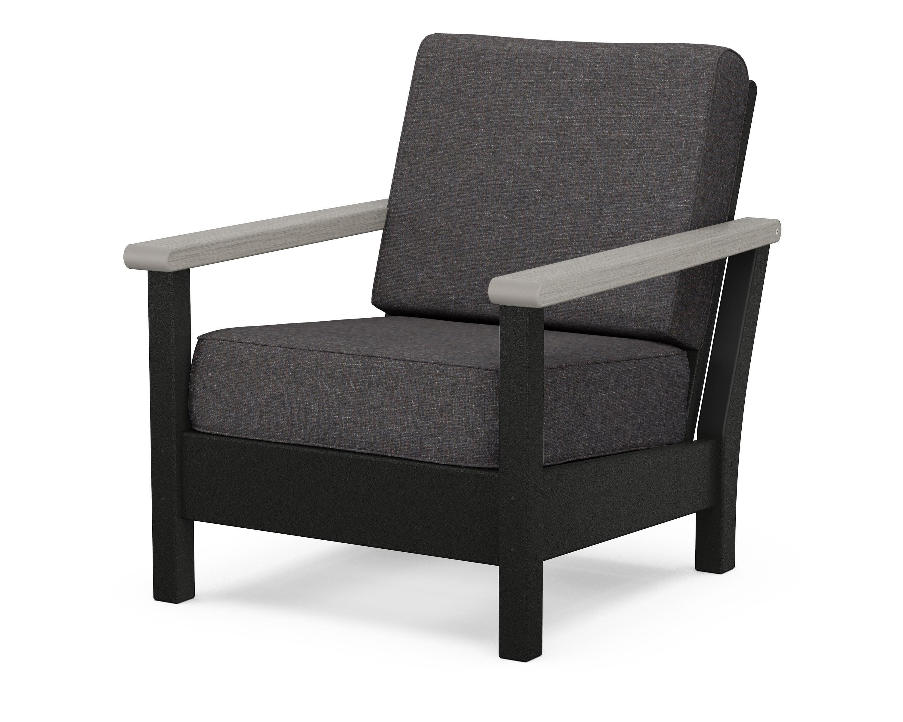 Harbour Deep Seating Chair in Black / Driftwood / Ash Charcoal