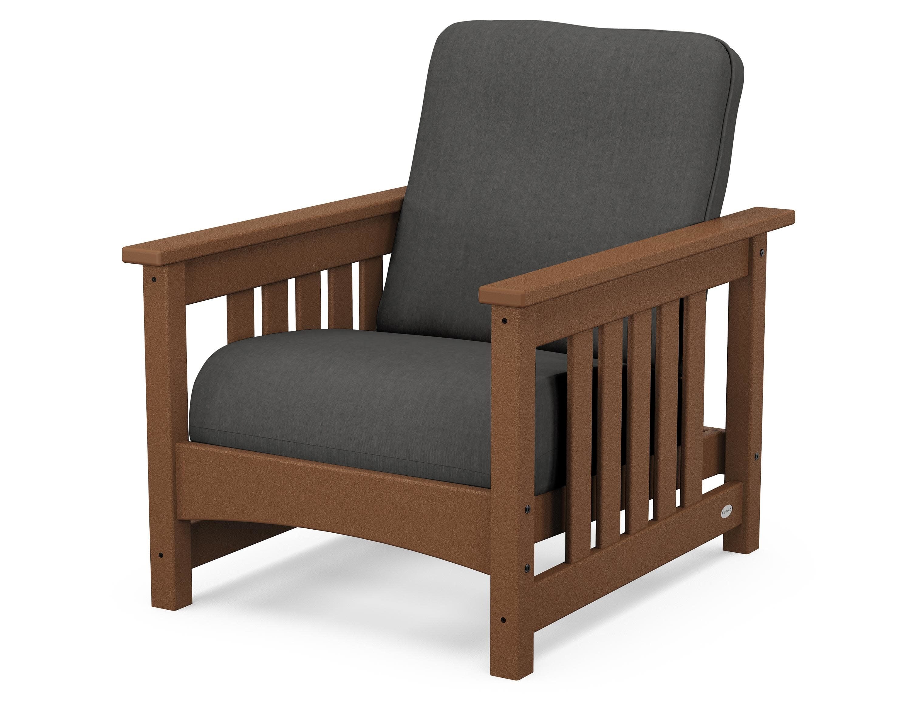 Club Mission Chair in Teak / Spectrum Carbon