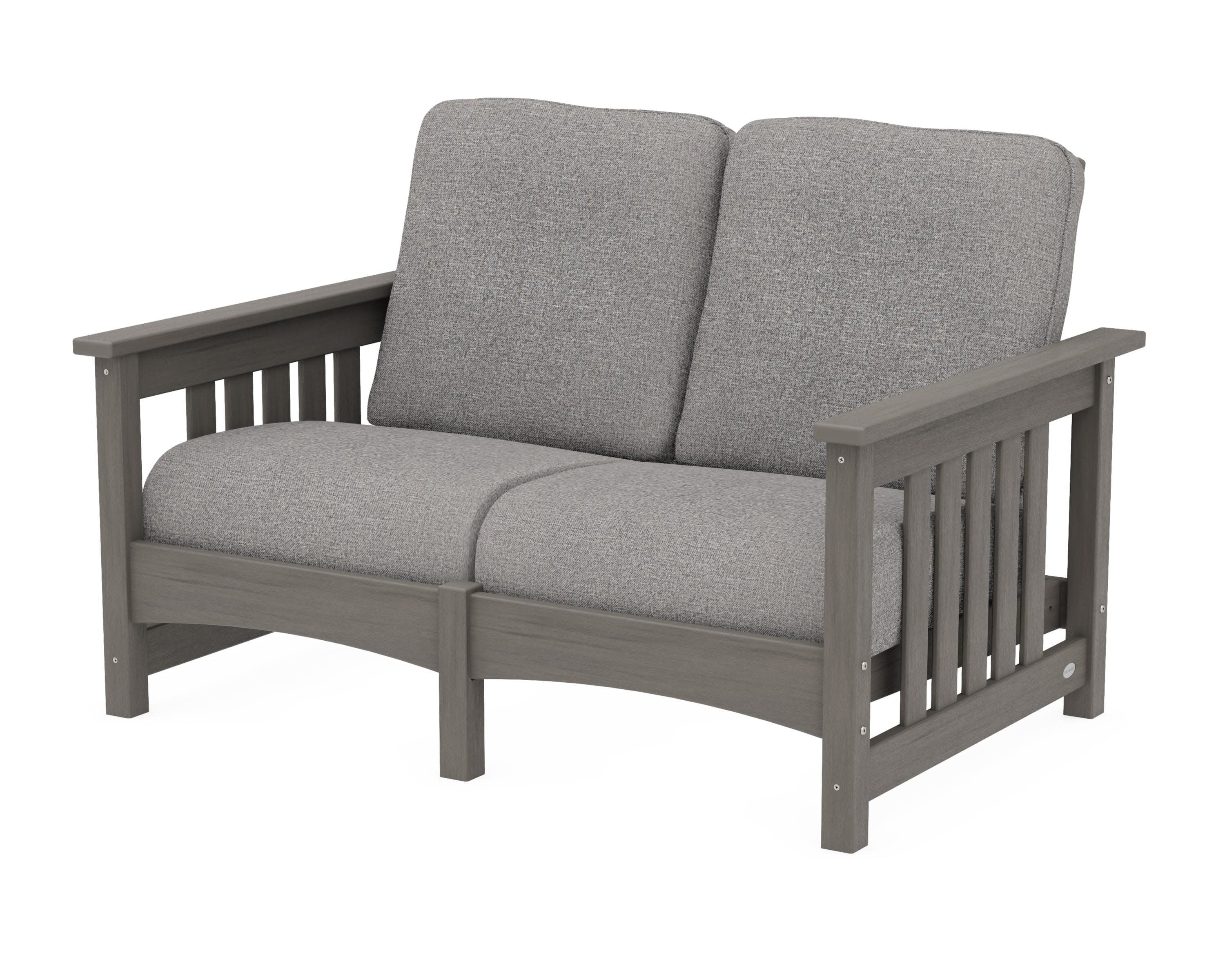 Club Mission Loveseat in Driftwood / Grey Mist