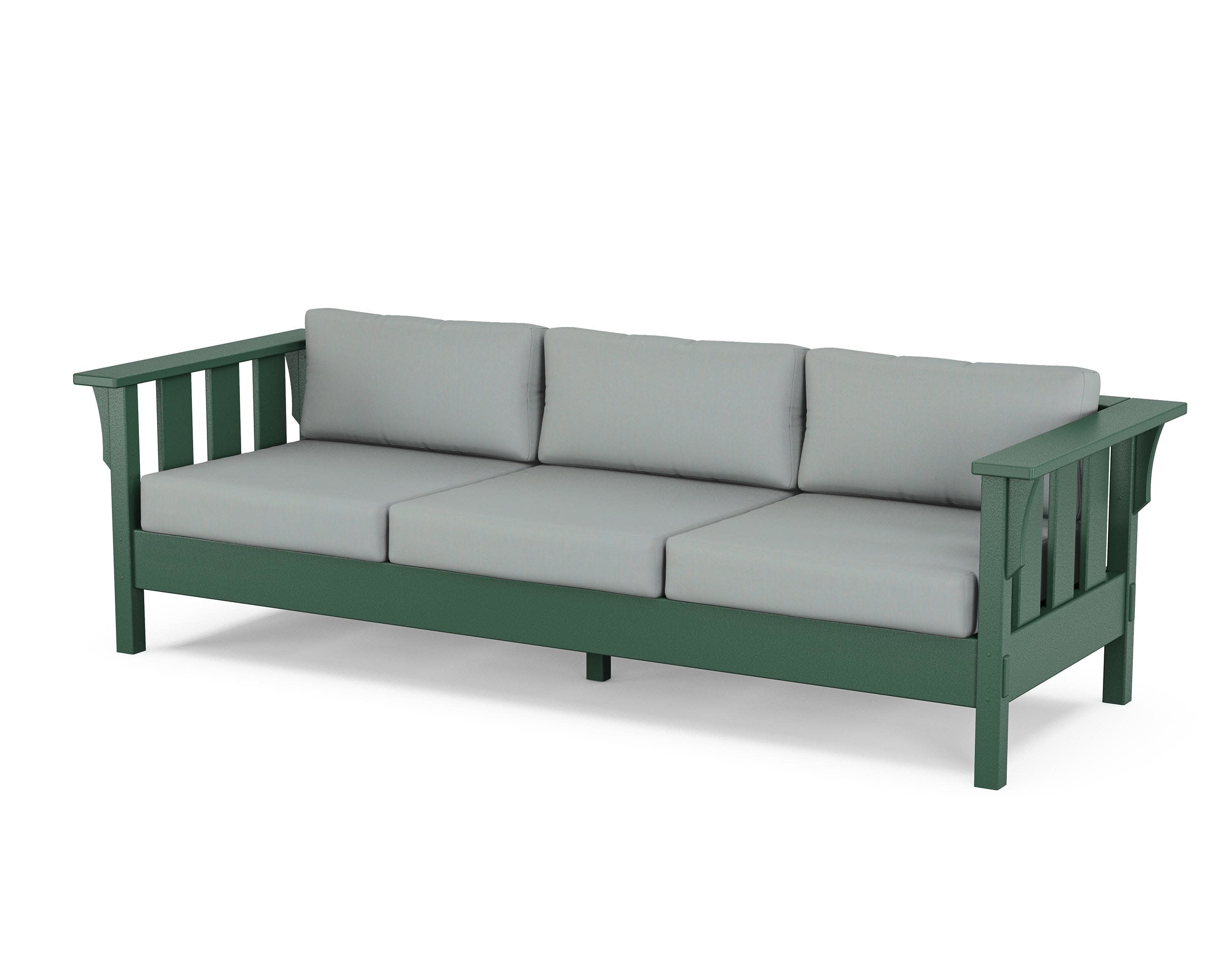 Acadia Deep Seating Sofa in Green / Spa