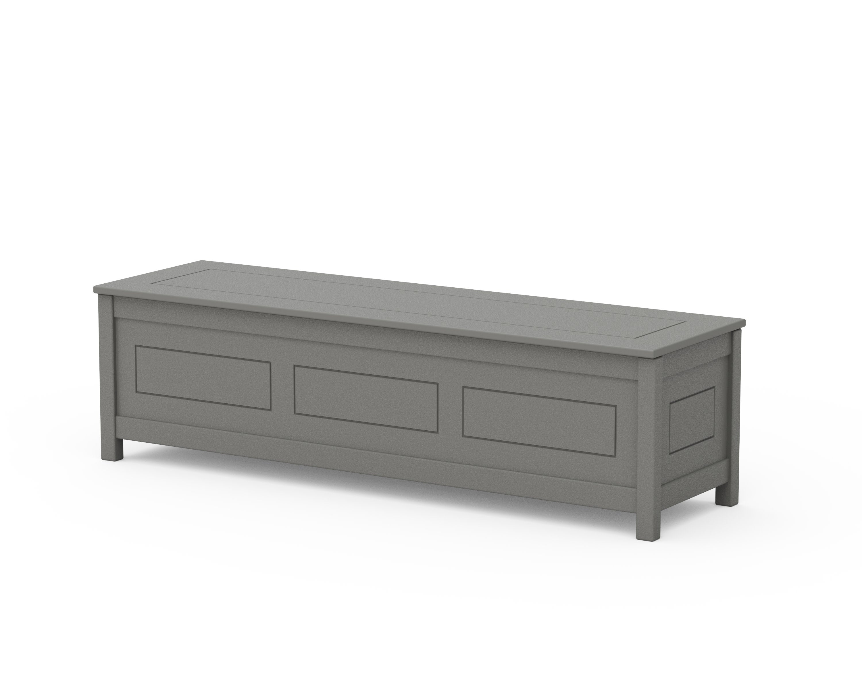 Country Living 60" Storage Bench in Slate Grey
