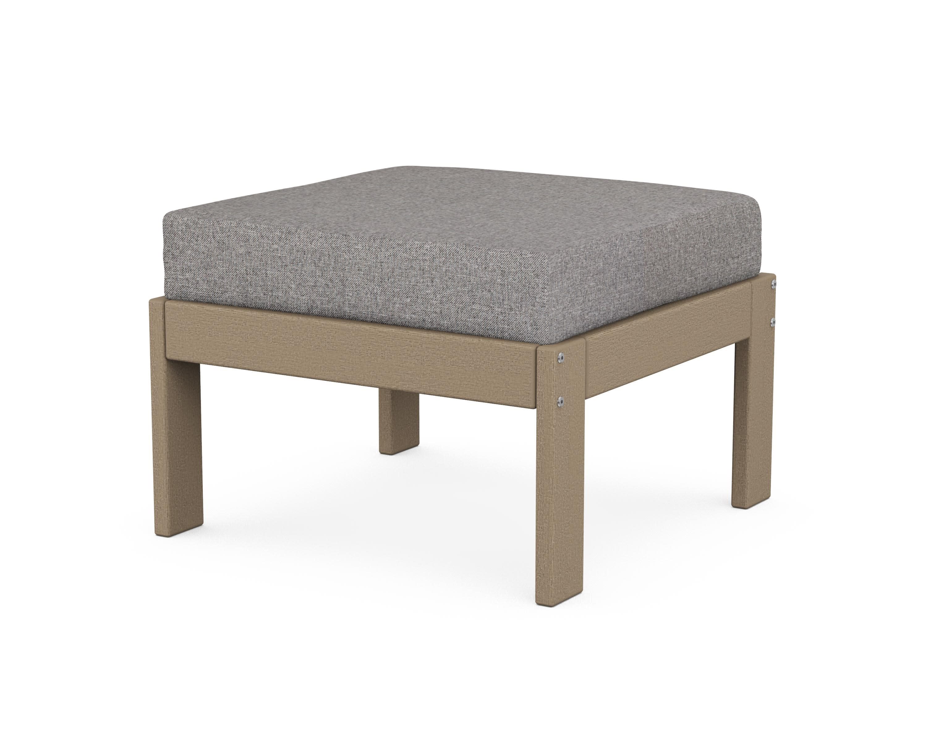 Vineyard Modular Ottoman in Vintage Sahara / Grey Mist