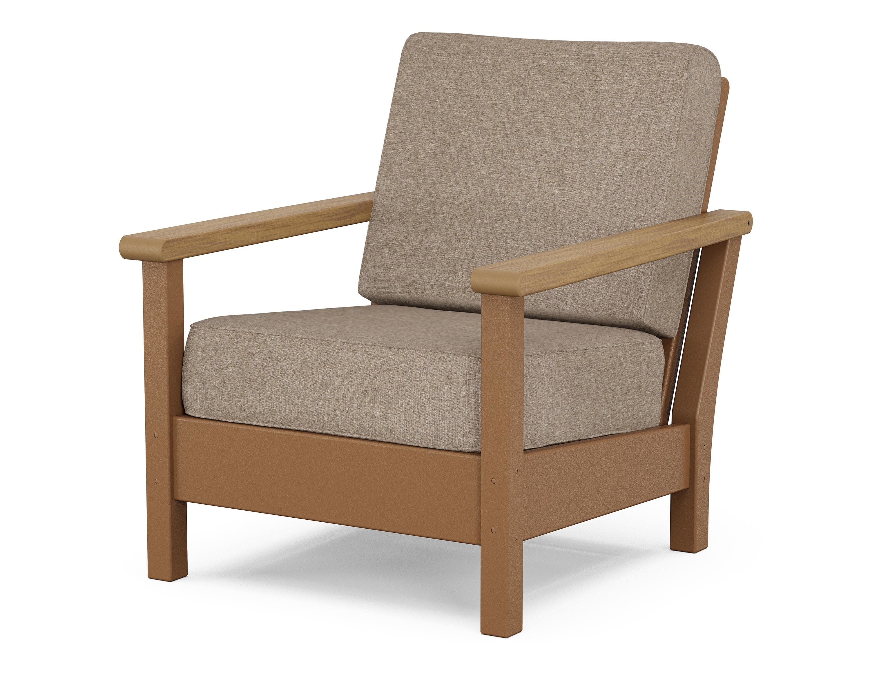 Harbour Deep Seating Chair in Teak / Natural / Spiced Burlap
