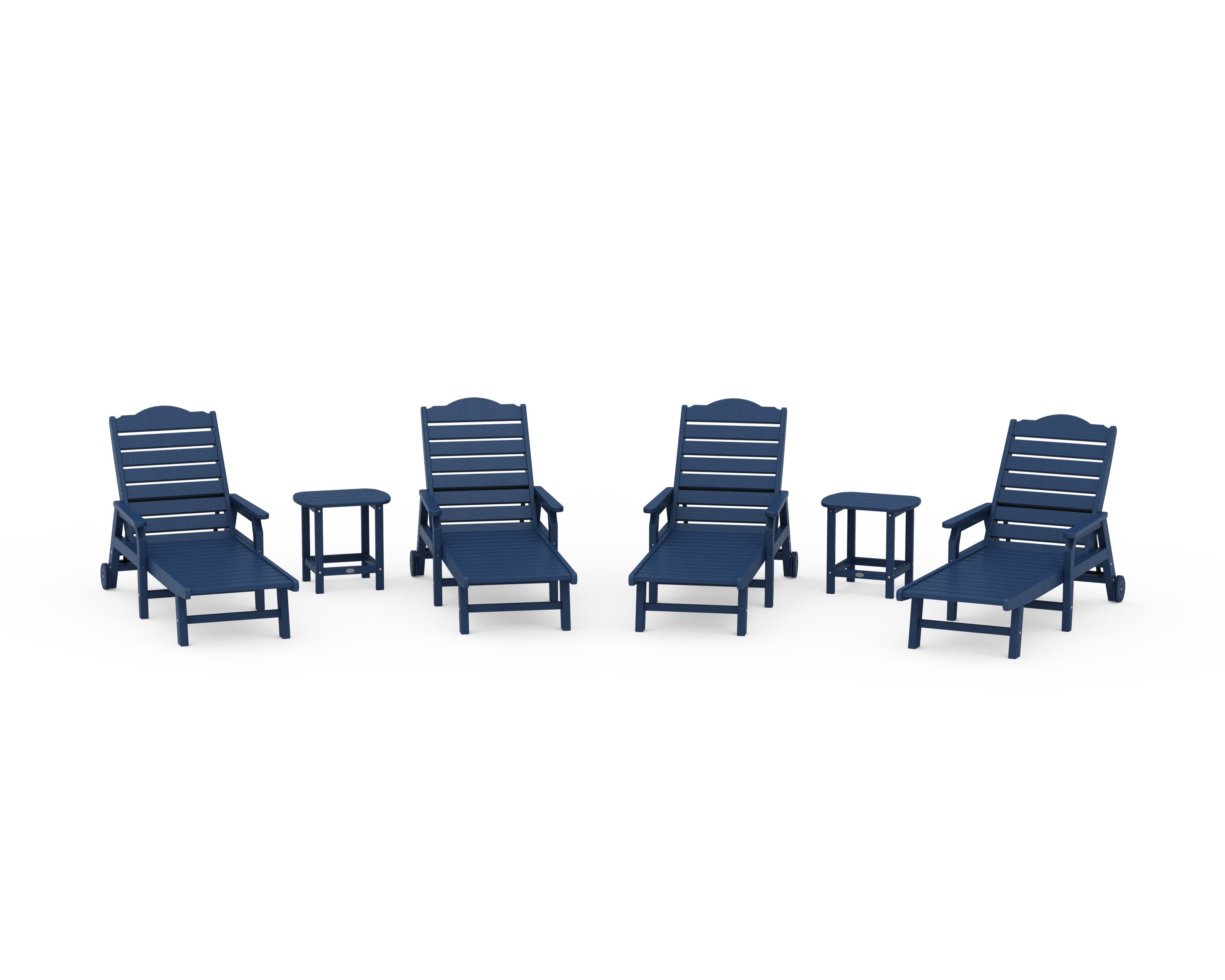 6-Piece Savannah Chaise Lounge Set in Navy