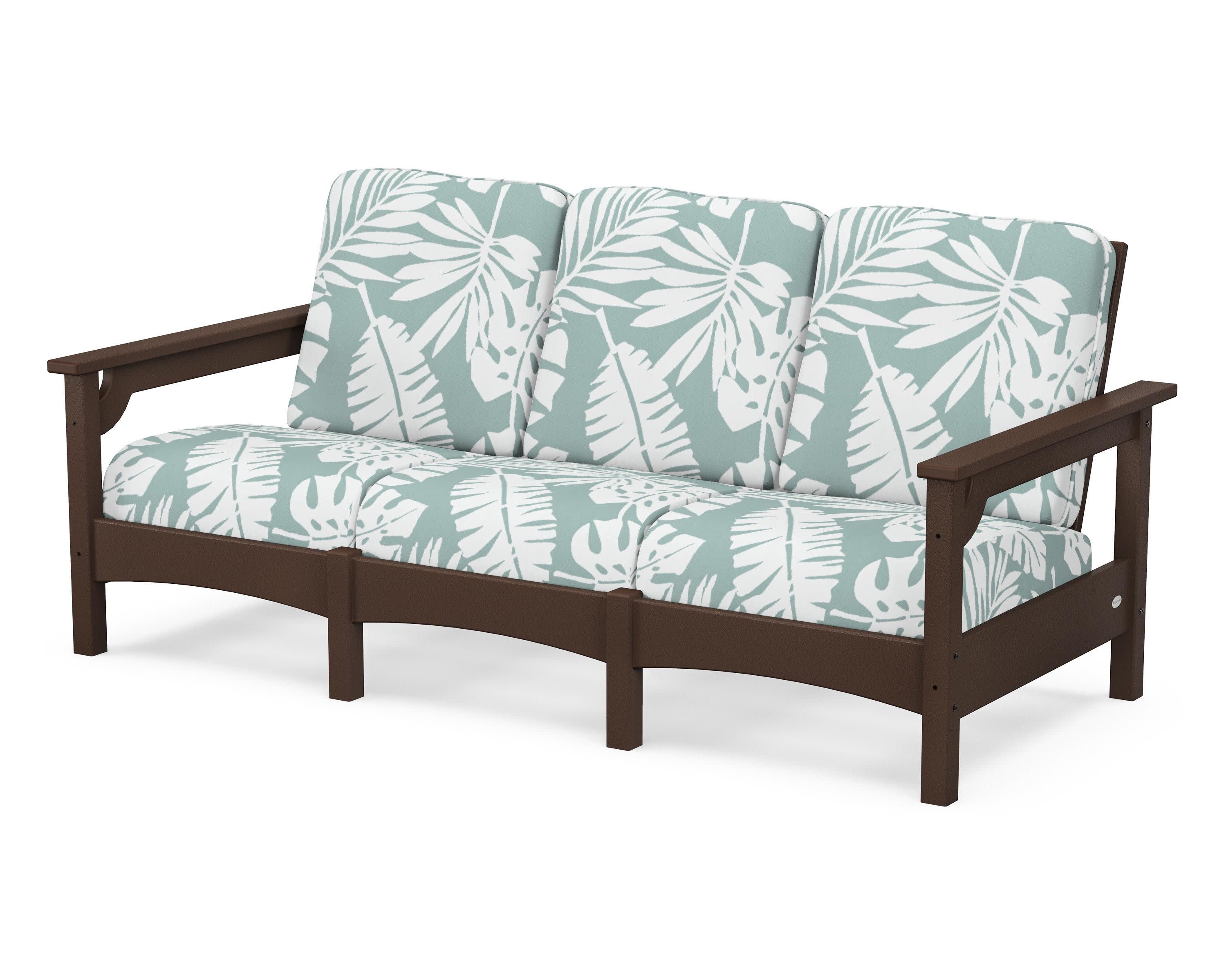 Club Sofa in Mahogany / Leaf Glacier Spa