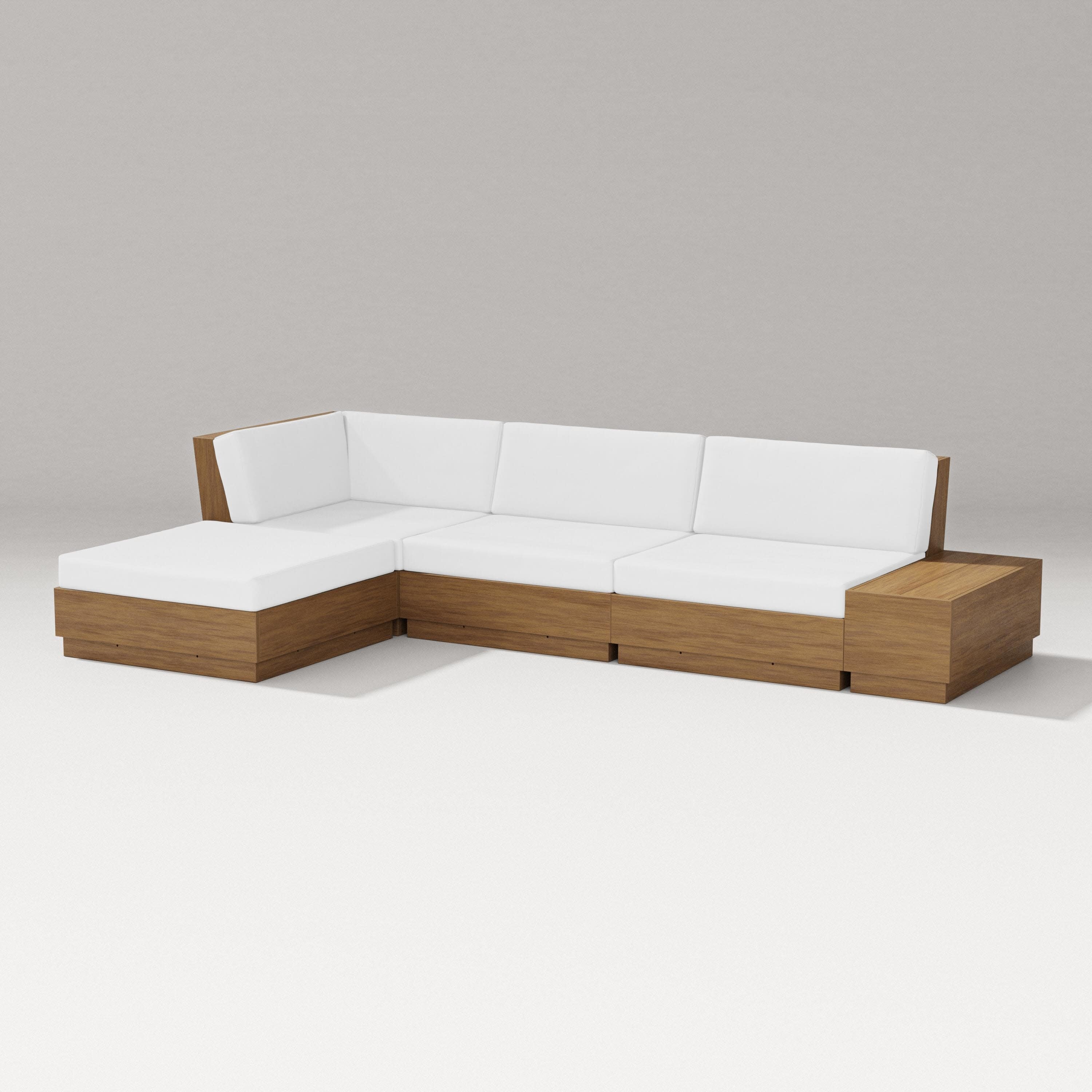 Elevate Chaise Sectional in Natural / Natural
