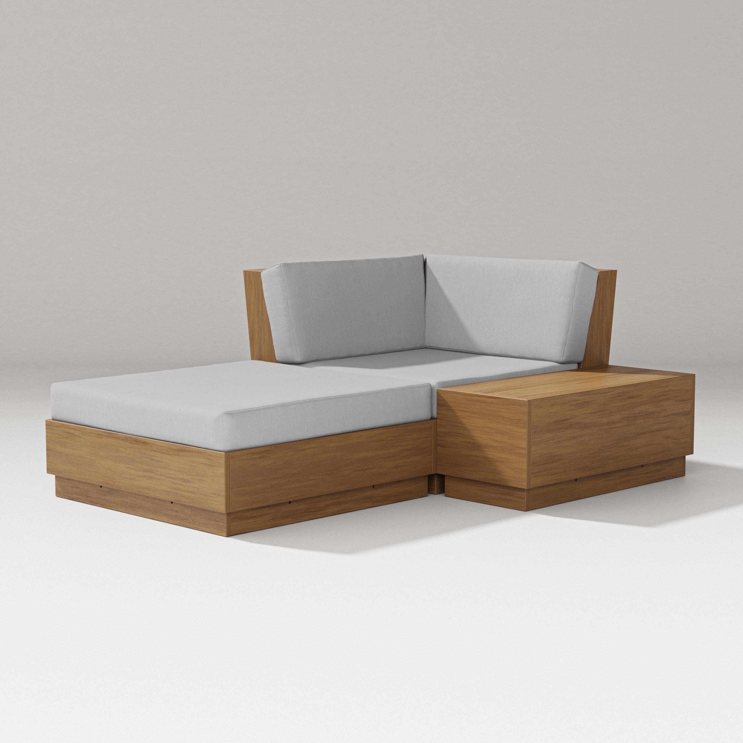 Elevate Corner Chaise in Natural / Granite