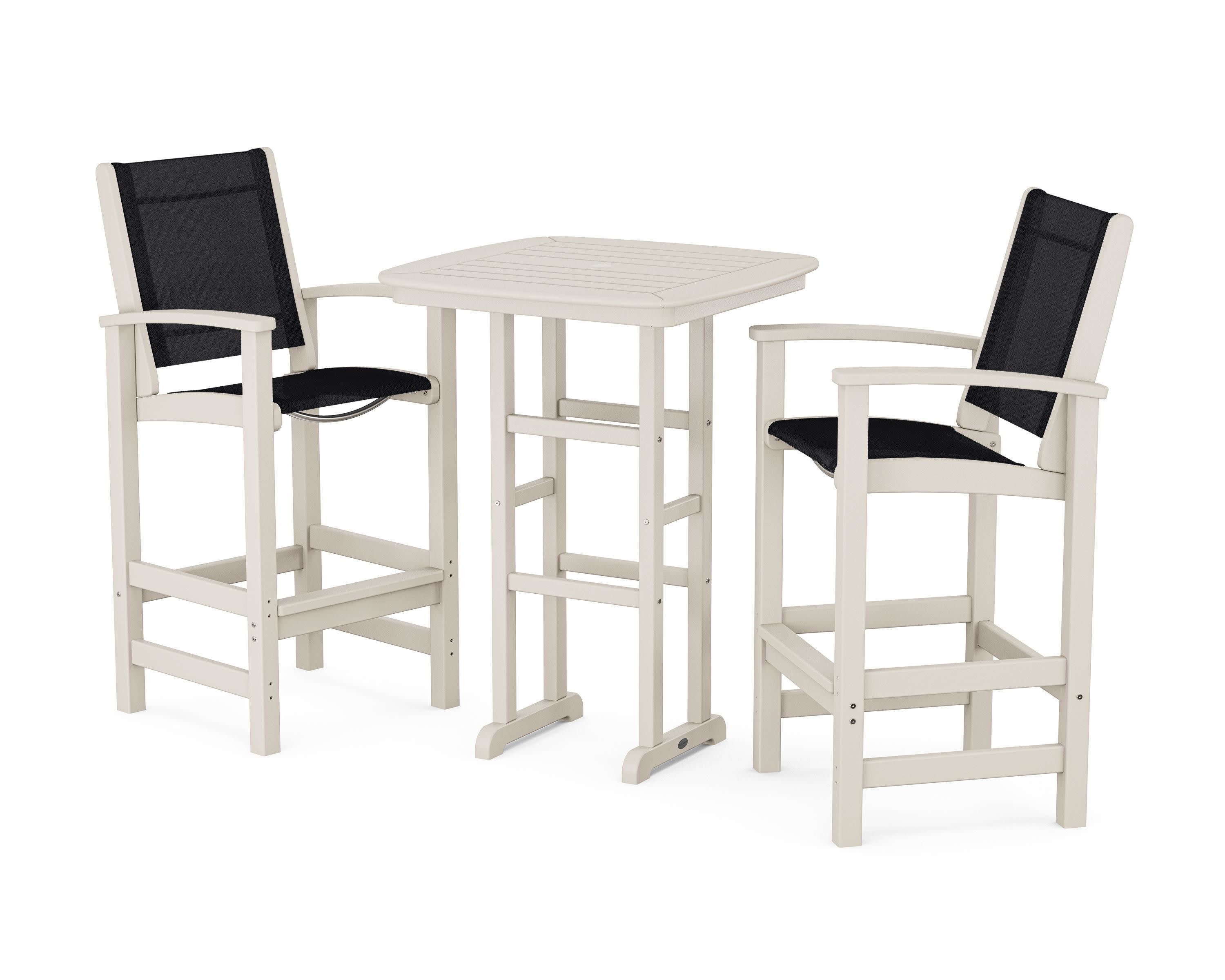 Coastal 3-Piece Bar Set in Sand / Black Sling