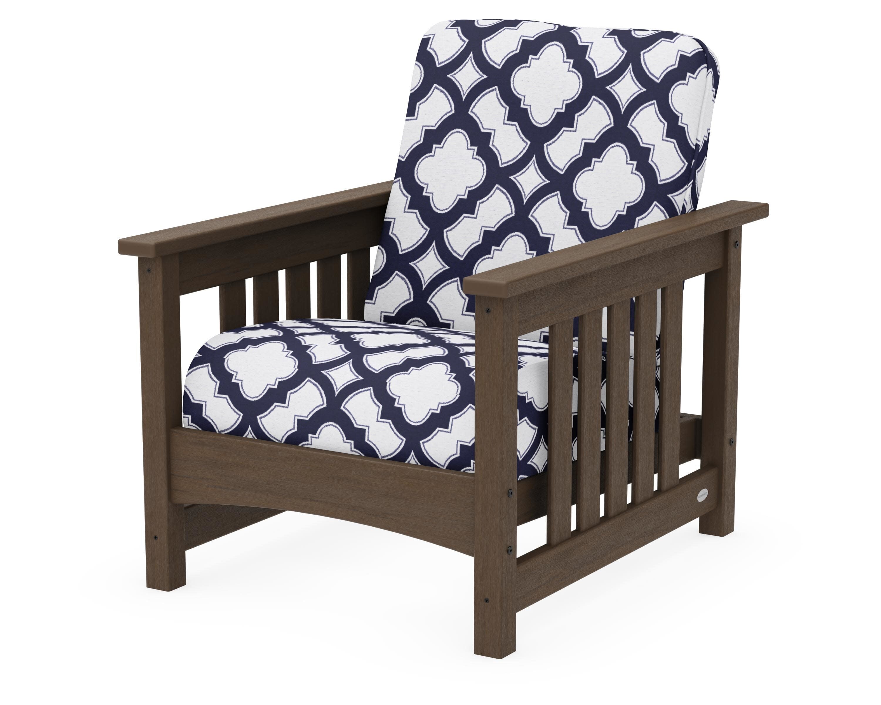 Club Mission Chair in Kona / Trellis Navy