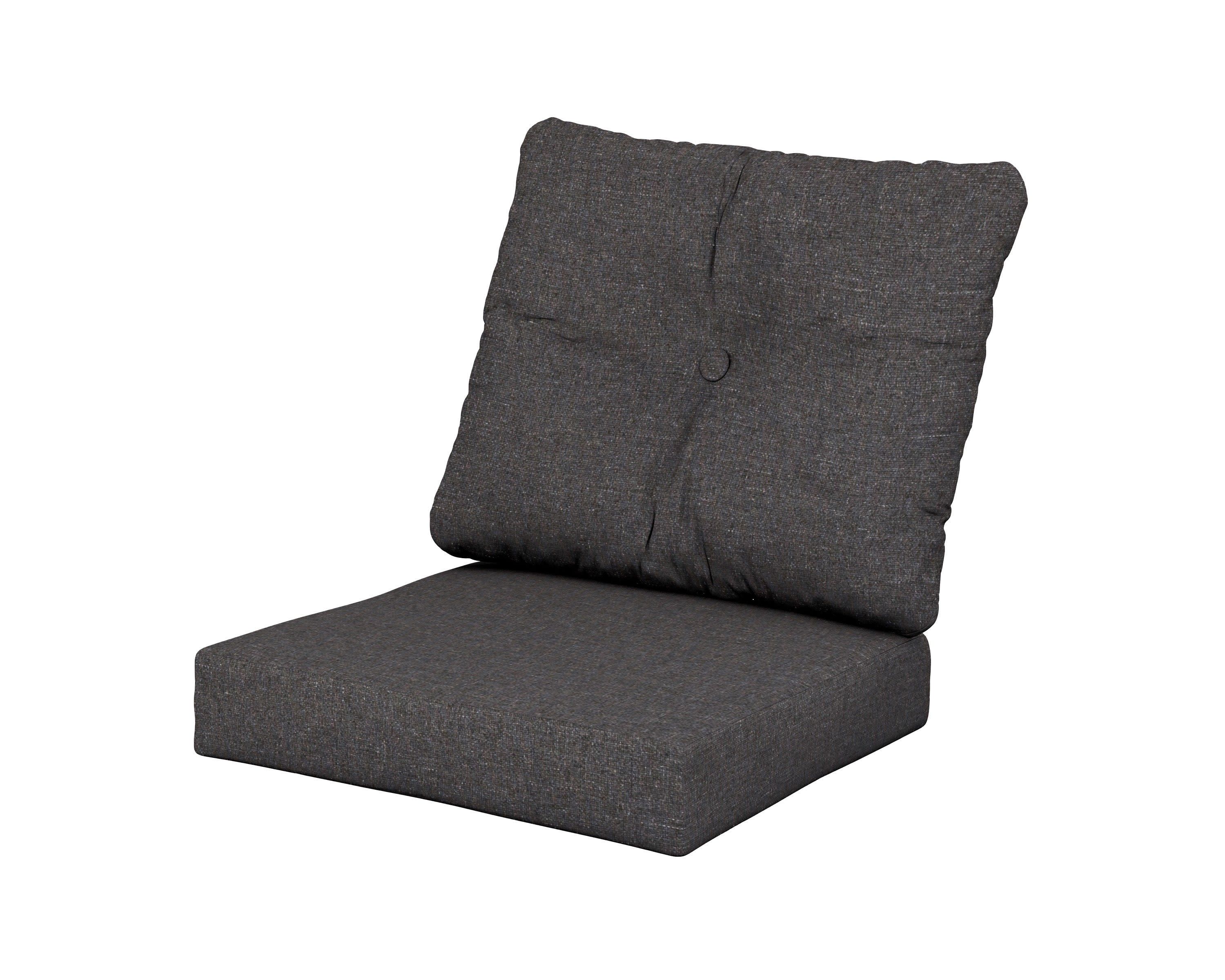 Prescott Seat/Back Cushions in Ash Charcoal