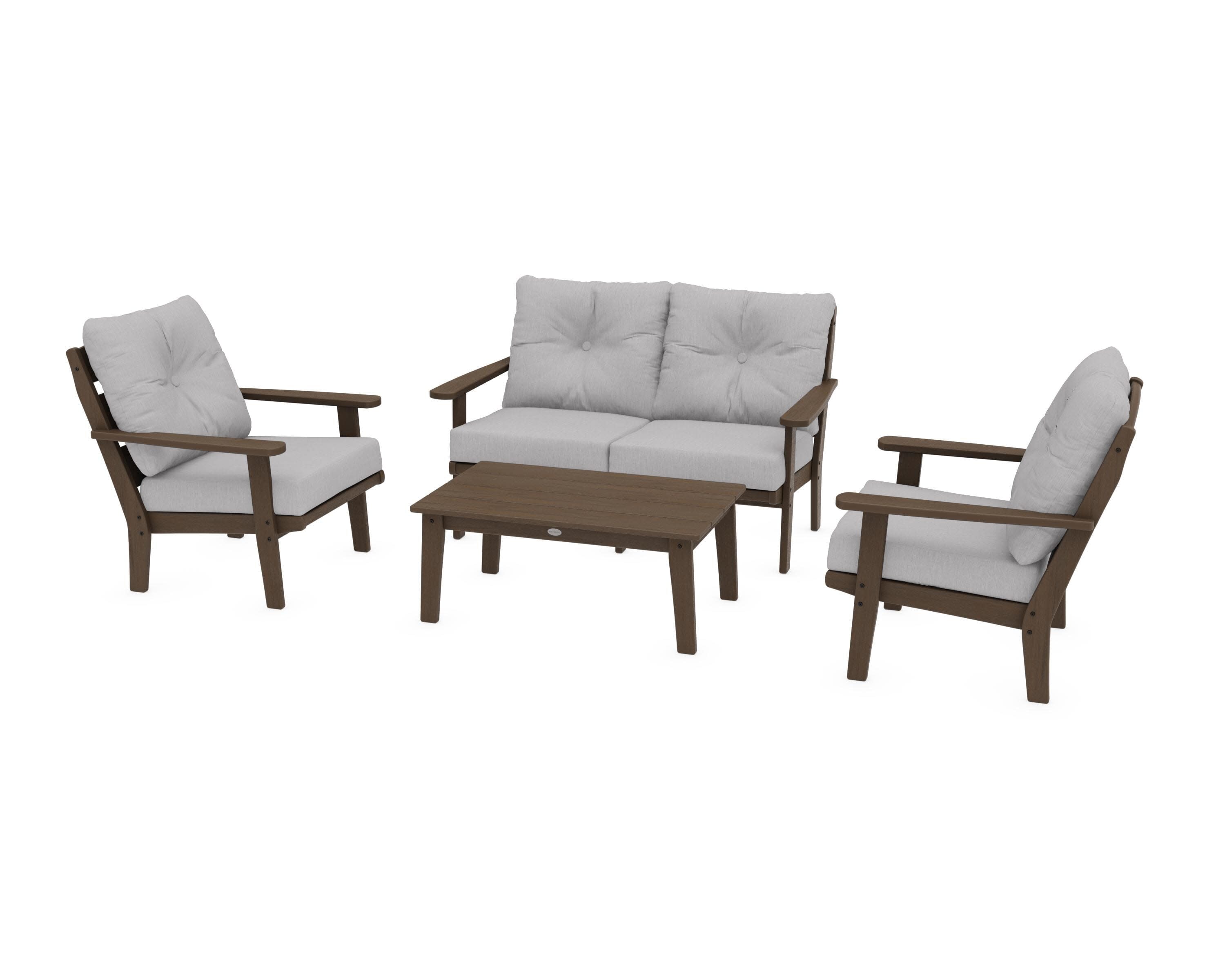 Lakeside 4-Piece Deep Seating Set in Kona / Granite