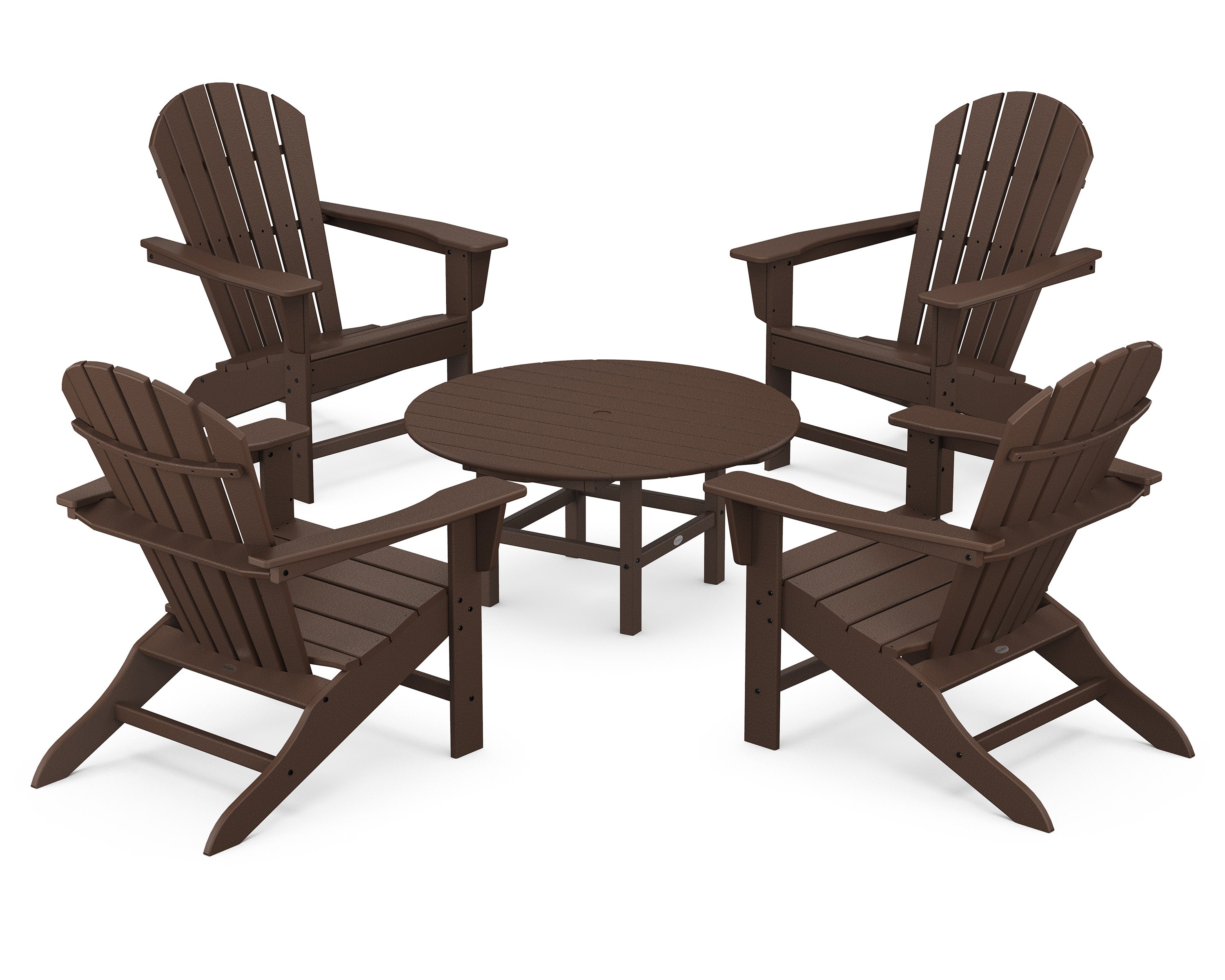 South Beach 5-Piece Conversation Group in Mahogany