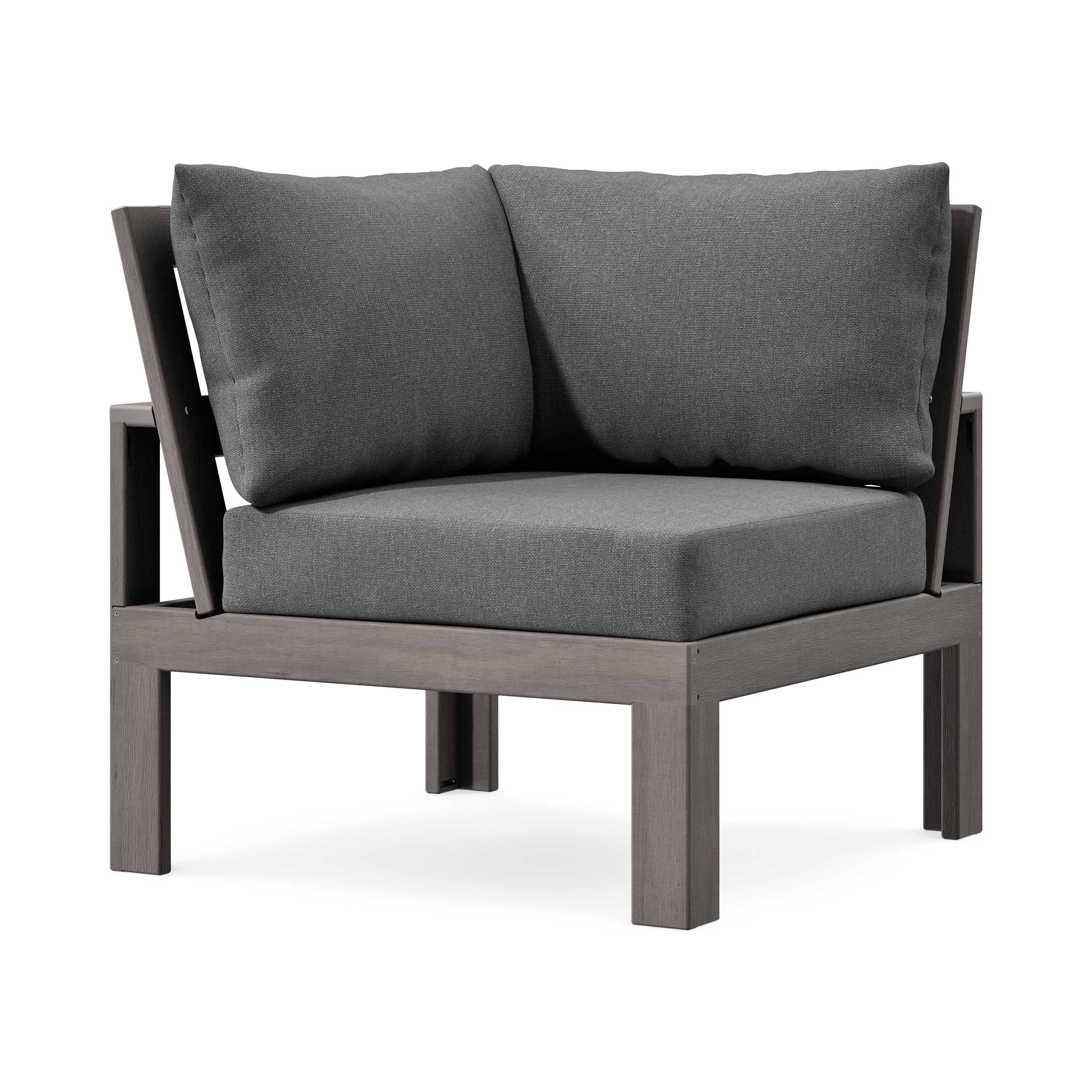 Modular Corner Chair in Driftwood / Ash Charcoal