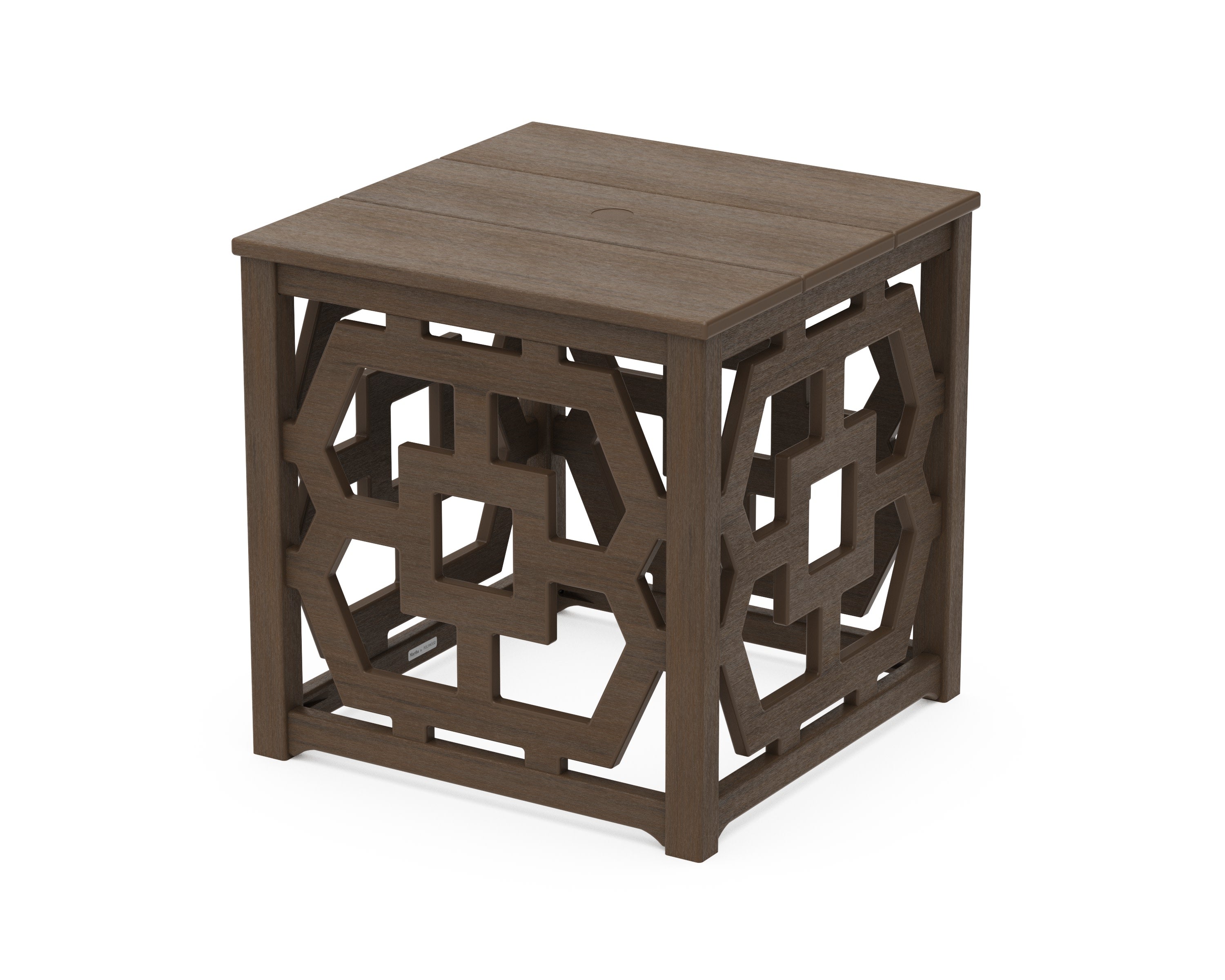 Chinoiserie Umbrella Stand Accent Table in Kona