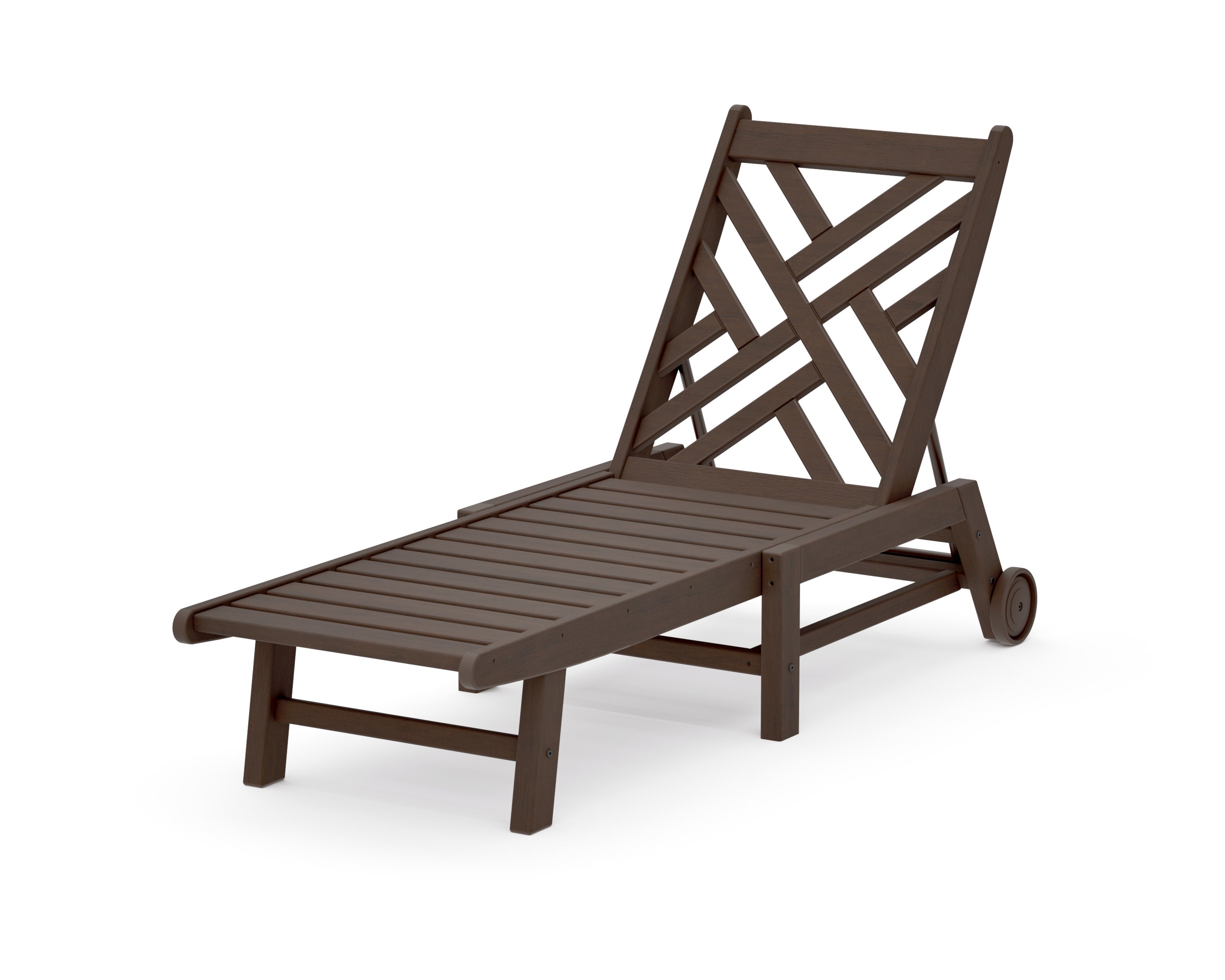 Chippendale Chaise with Wheels in Kona