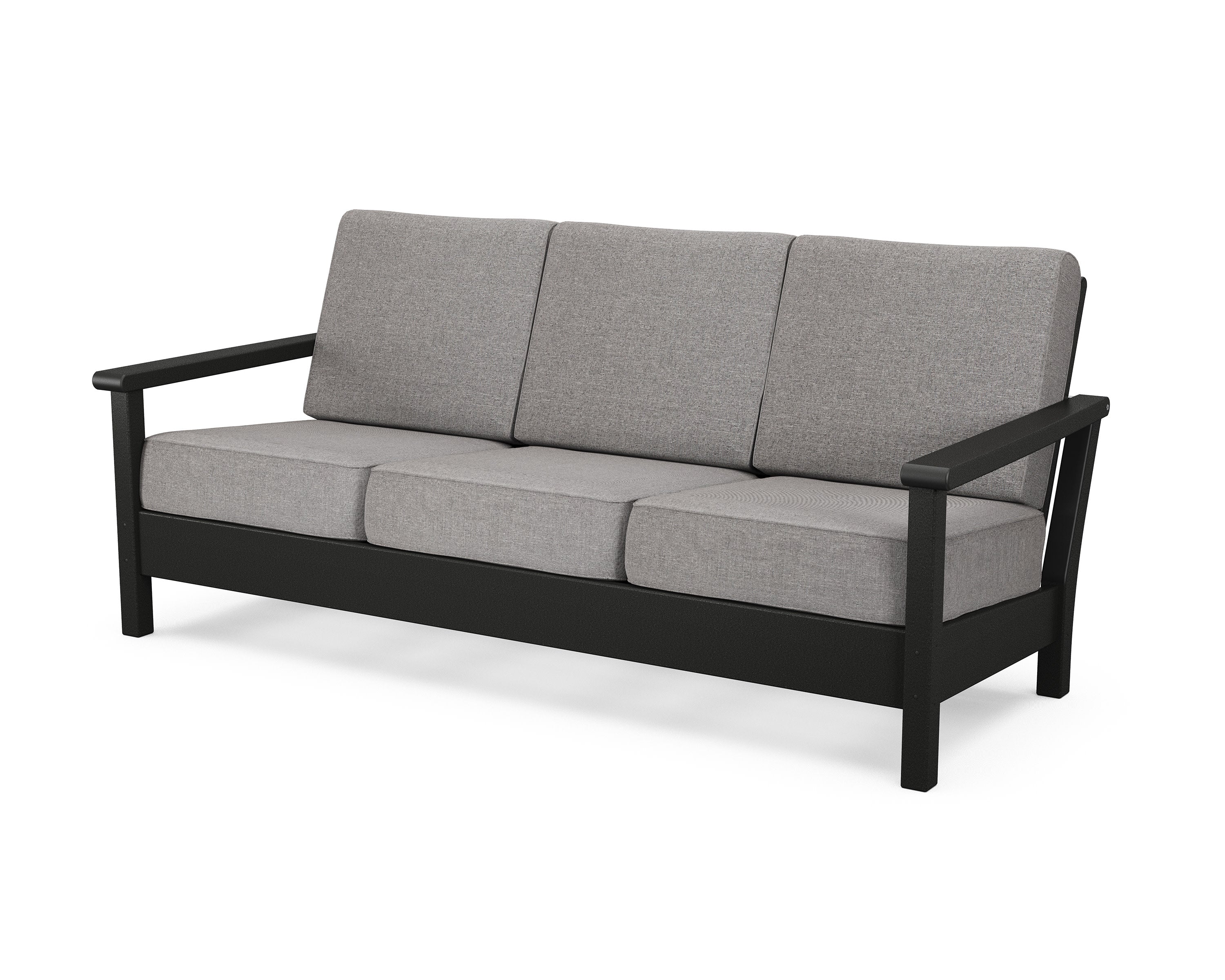 Harbour Deep Seating Sofa in Black / Grey Mist